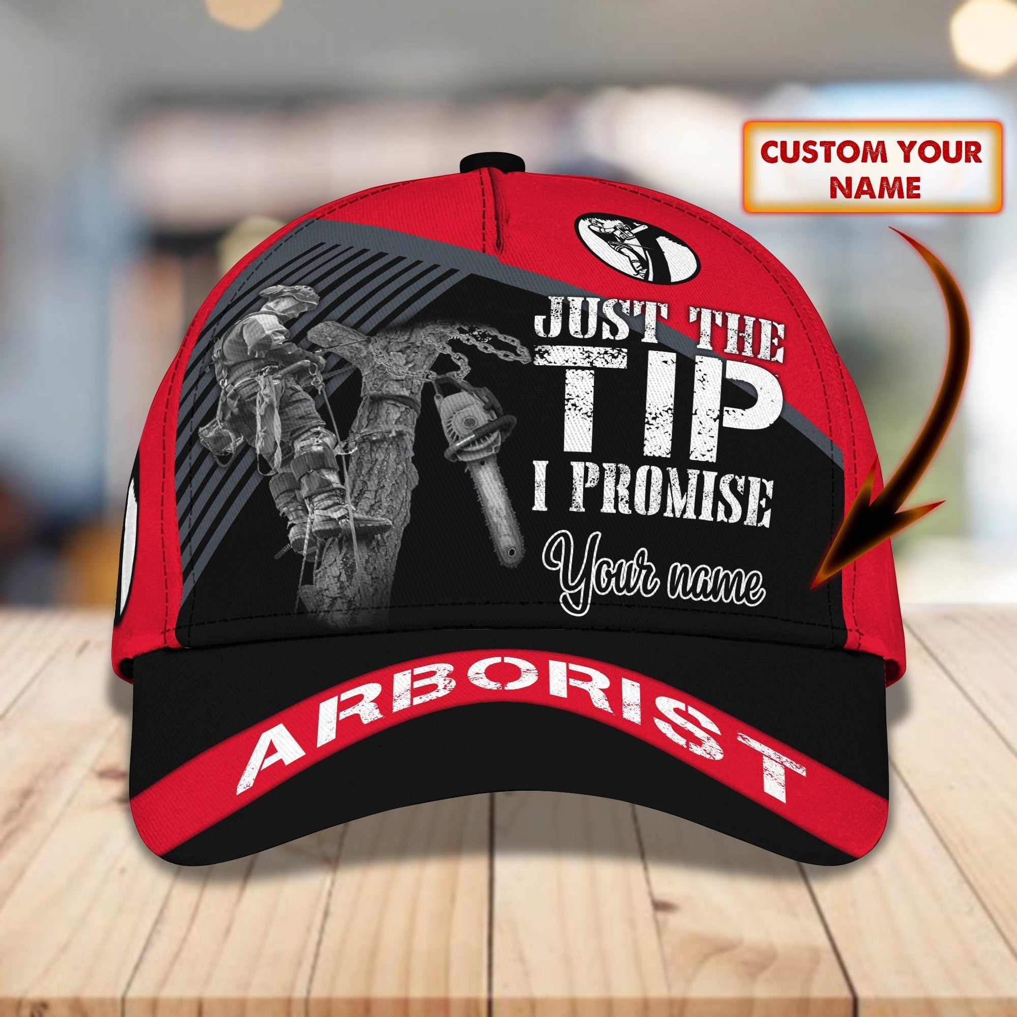 3D Classic Cap Arborist Personalized Name Cap Trucker Hats Custom Hats Gifts For Men & Women