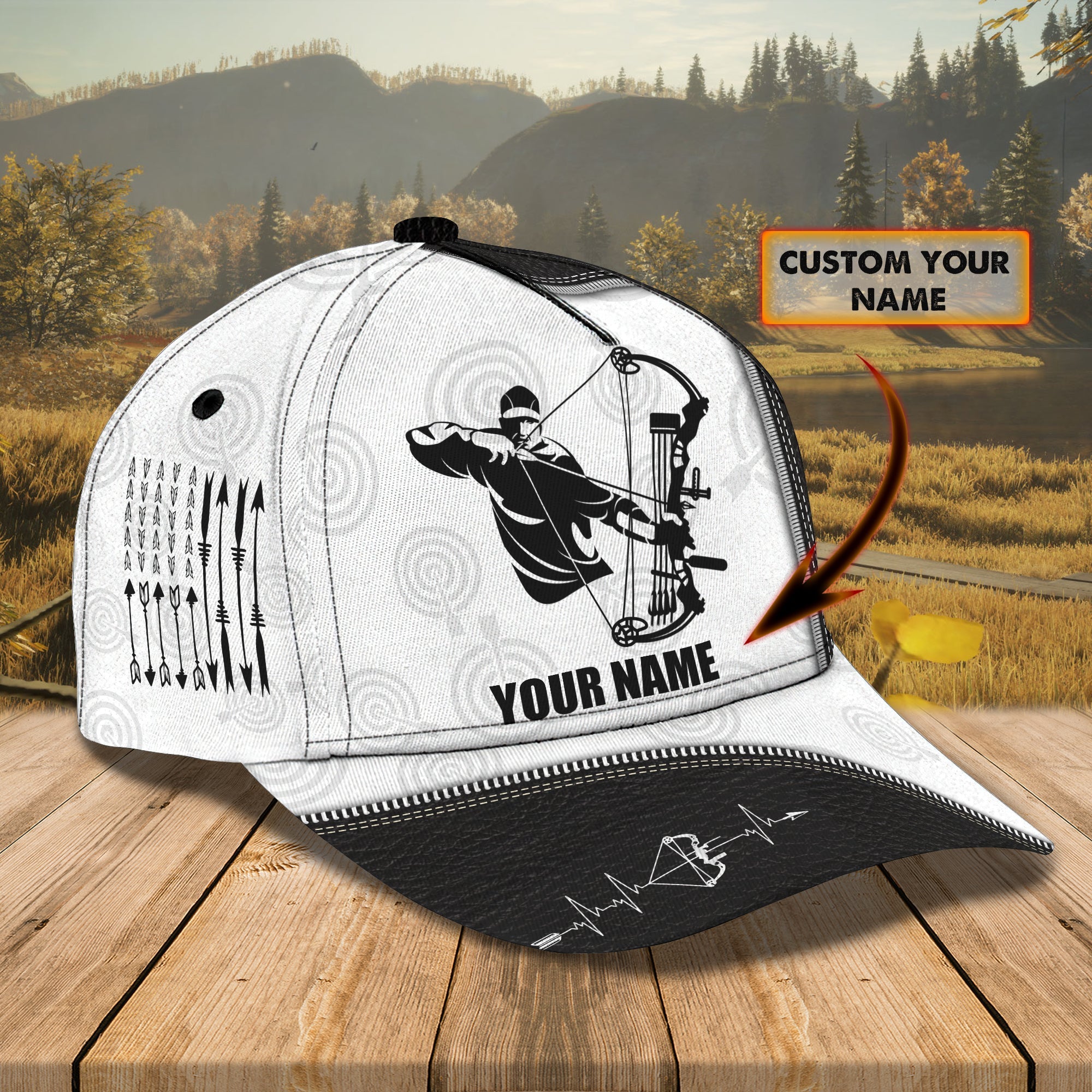 3D Classic Cap Archery 002 Personalized Name Cap Trucker Hats Custom Hats Gifts For Men & Women