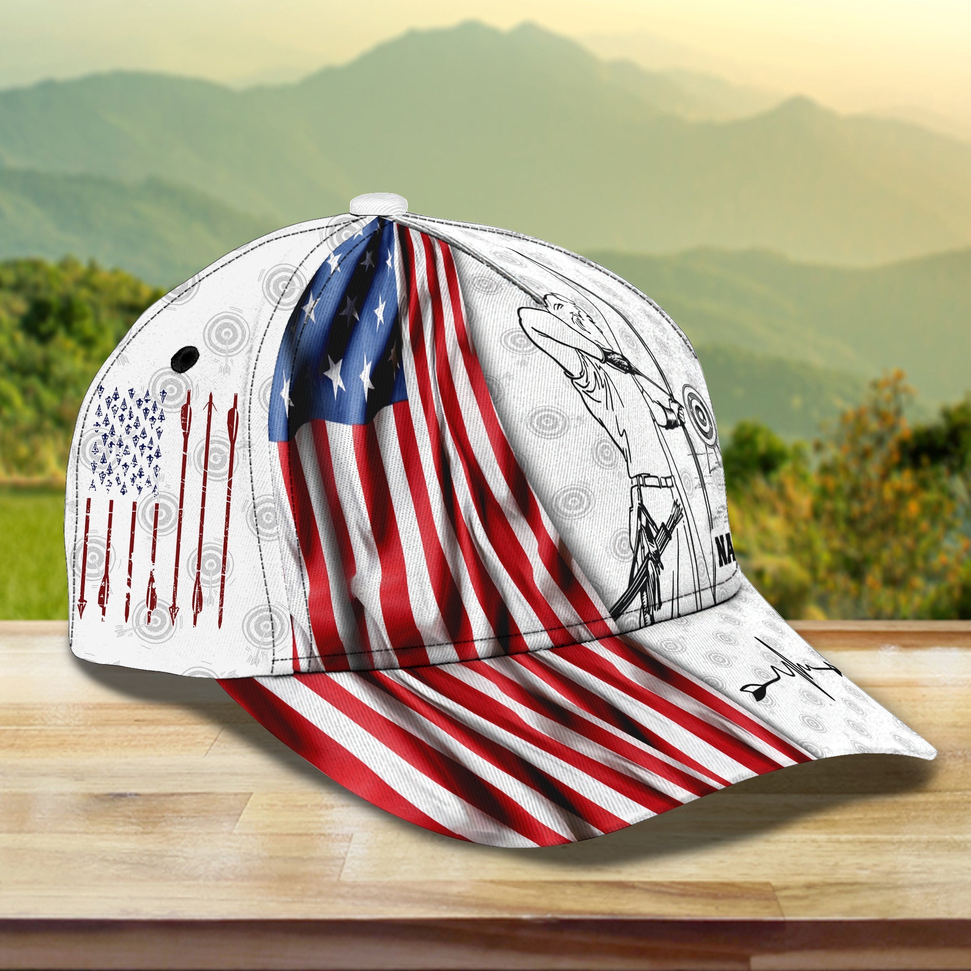 3D Classic Cap Archery 02 Personalized Name Cap 175 Trucker Hats Custom Hats Gifts For Men & Women