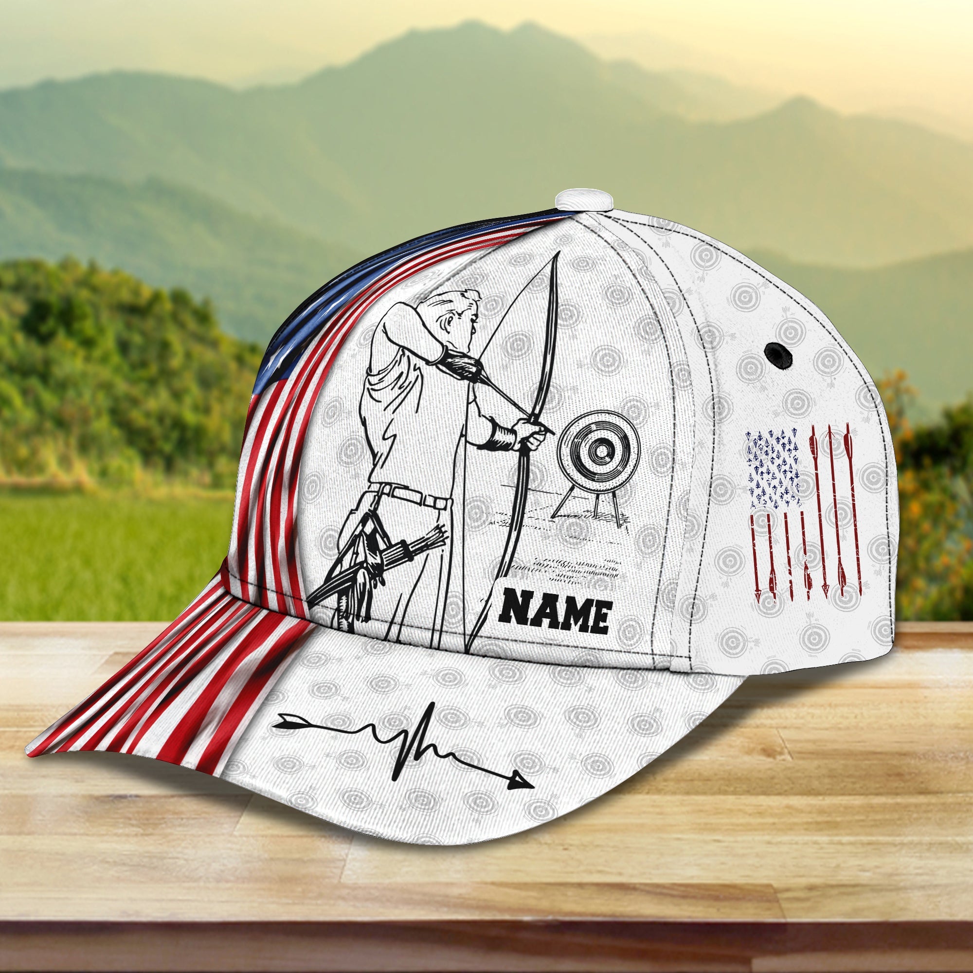 3D Classic Cap Archery 02 Personalized Name Cap 175 Trucker Hats Custom Hats Gifts For Men & Women