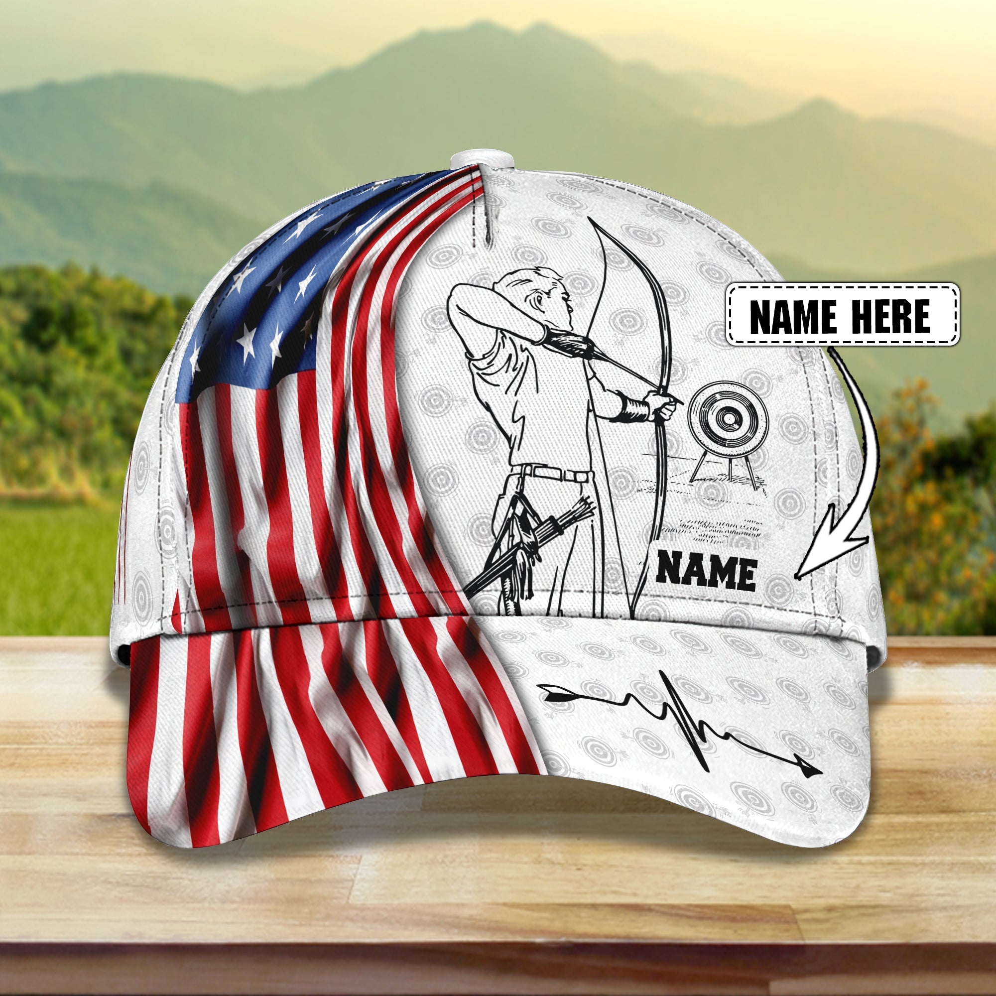 3D Classic Cap Archery 02 Personalized Name Cap 175 Trucker Hats Custom Hats Gifts For Men & Women