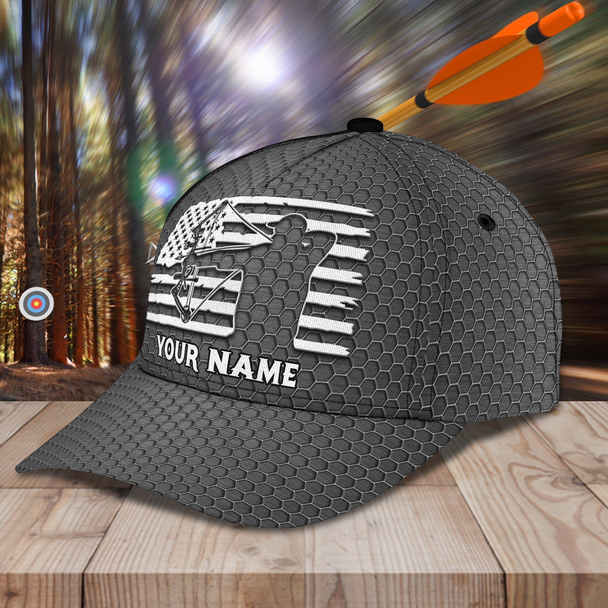 3D Classic Cap Archery F Personalized Name Cap 37 Trucker Hats Custom Hats Gifts For Men & Women