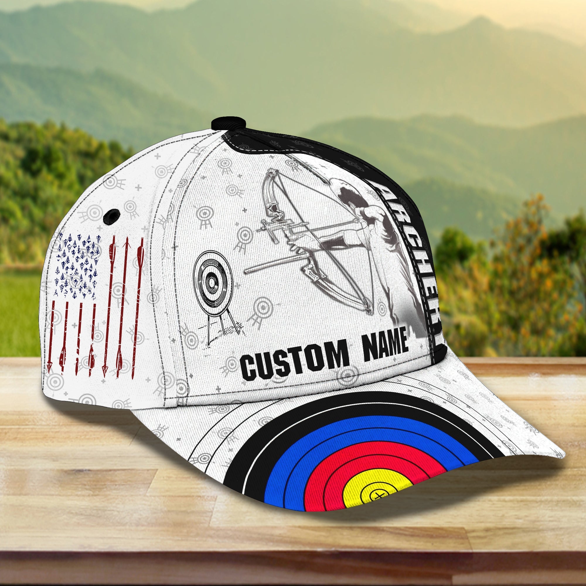 3D Classic Cap Archery Personalized Name Cap 174 Trucker Hats Custom Hats Gifts For Men & Women