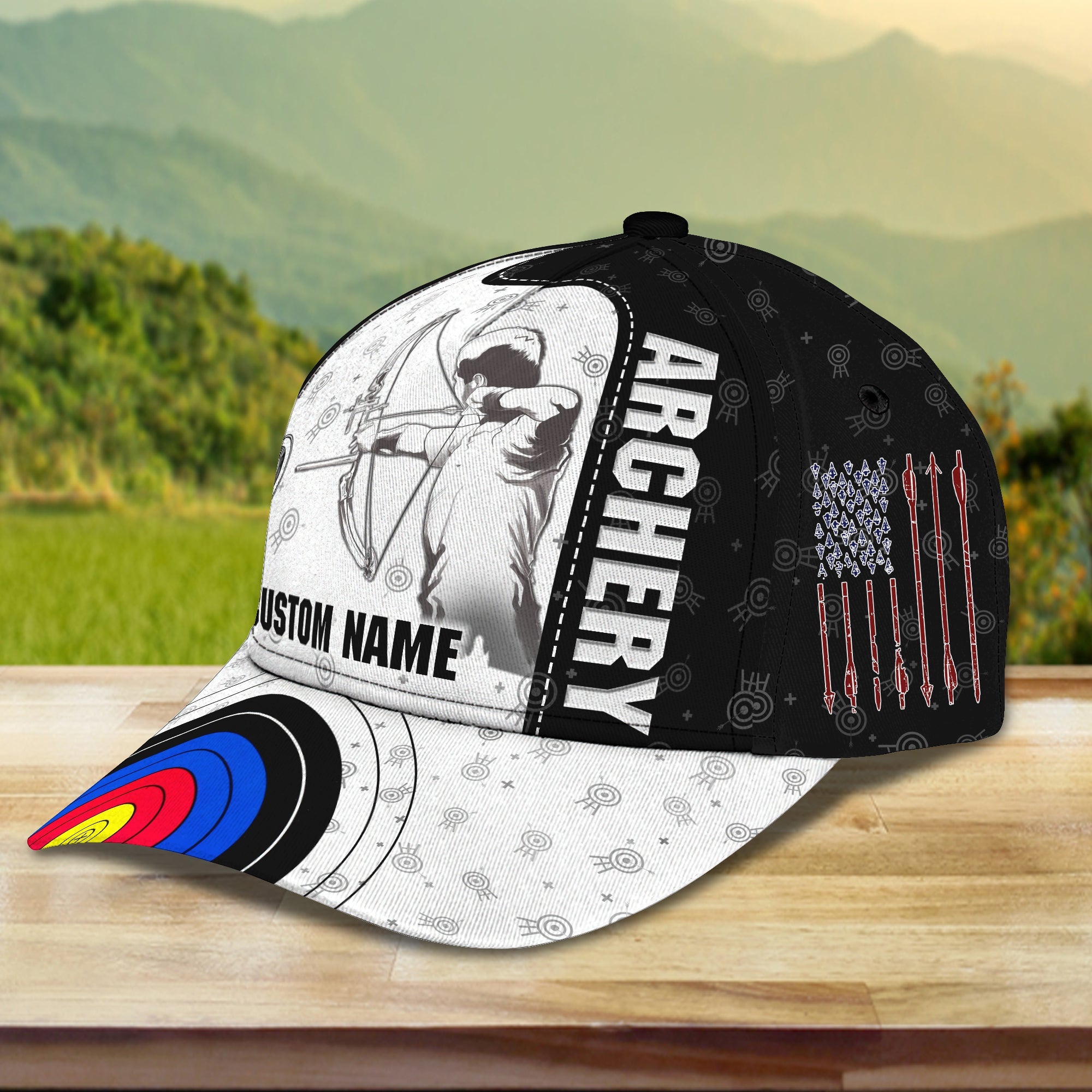 3D Classic Cap Archery Personalized Name Cap 174 Trucker Hats Custom Hats Gifts For Men & Women