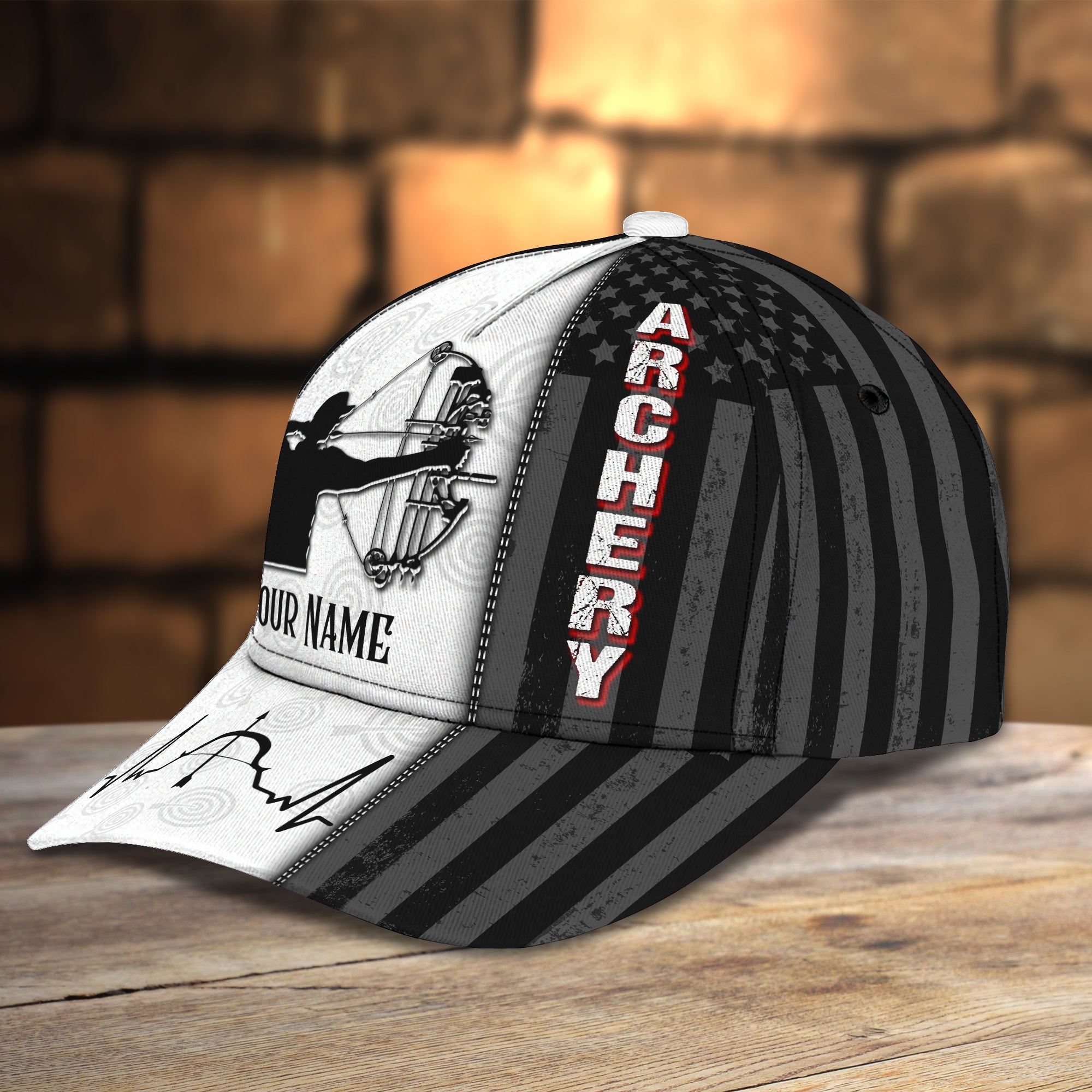 3D Classic Cap Archery Personalized Name Cap Trucker Hats Custom Hats Gifts For Men & Women