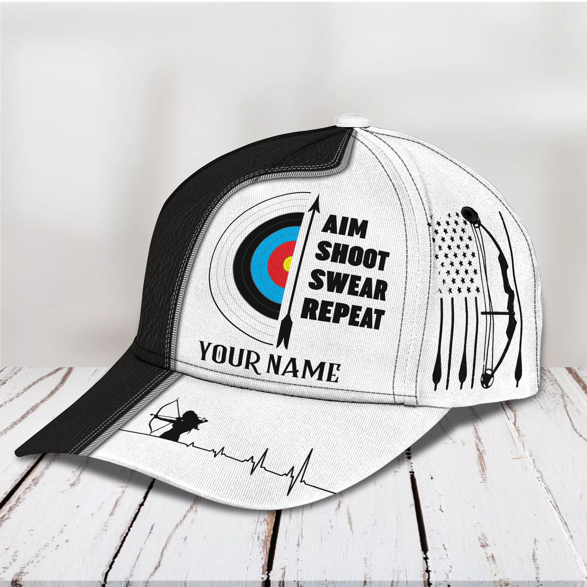 3D Classic Cap Archery S Personalized Name Cap Trucker Hats Custom Hats Gifts For Men & Women