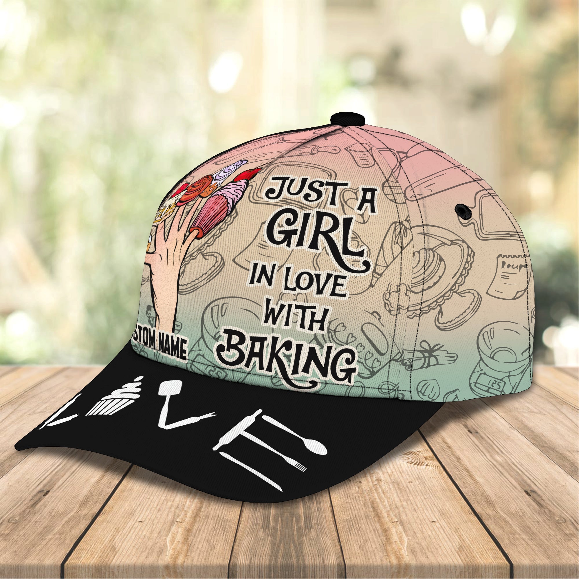 3D Classic Cap Baker 2 Personalized Name Cap 8 Trucker Hats Custom Hats Gifts For Men & Women