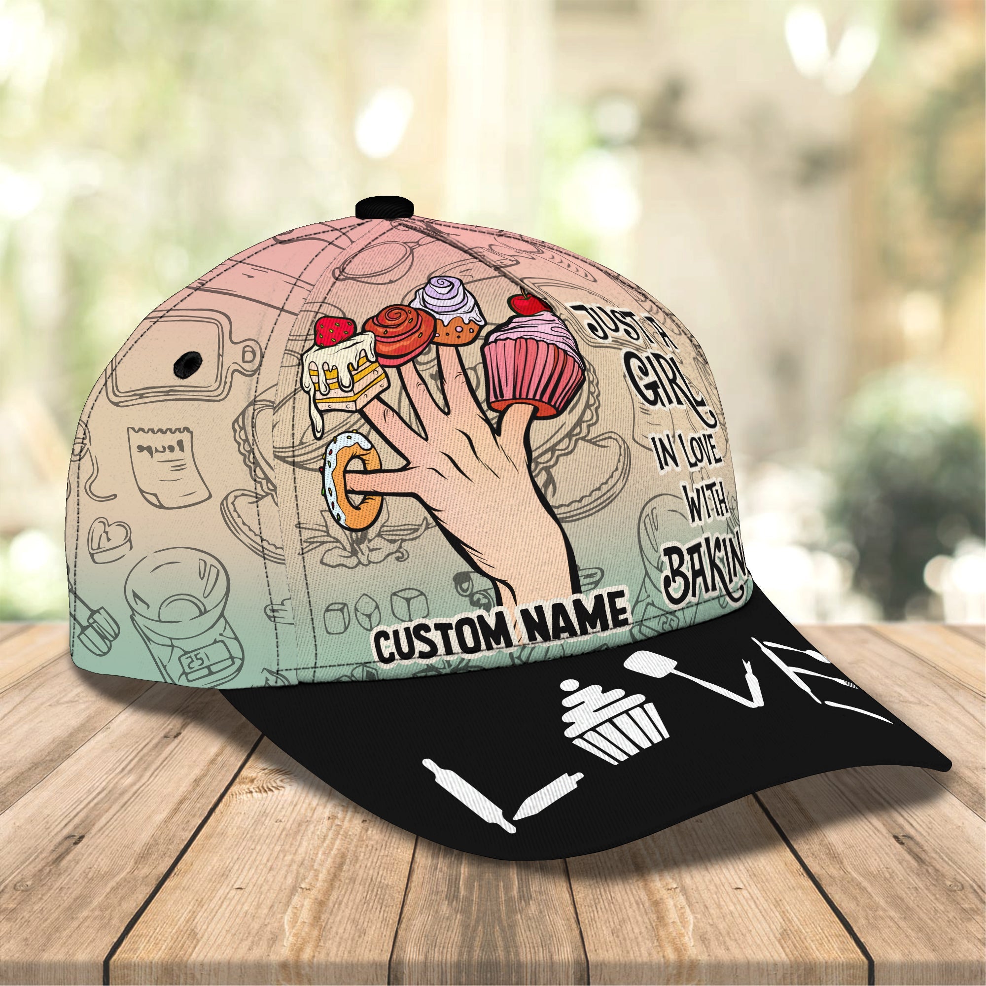 3D Classic Cap Baker 2 Personalized Name Cap 8 Trucker Hats Custom Hats Gifts For Men & Women