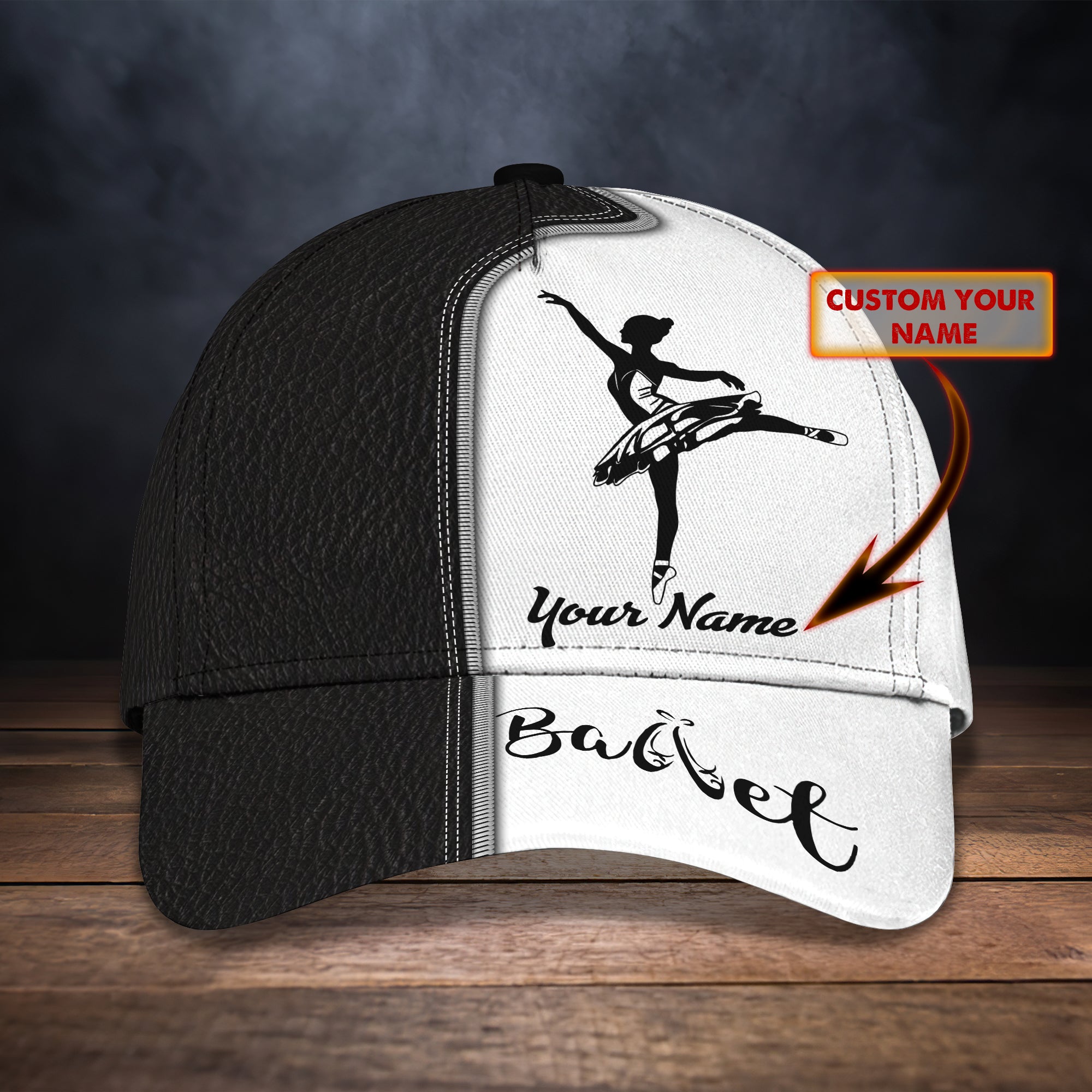 3D Classic Cap Ballet1 Personalized Name Cap Trucker Hats Custom Hats Gifts For Men & Women