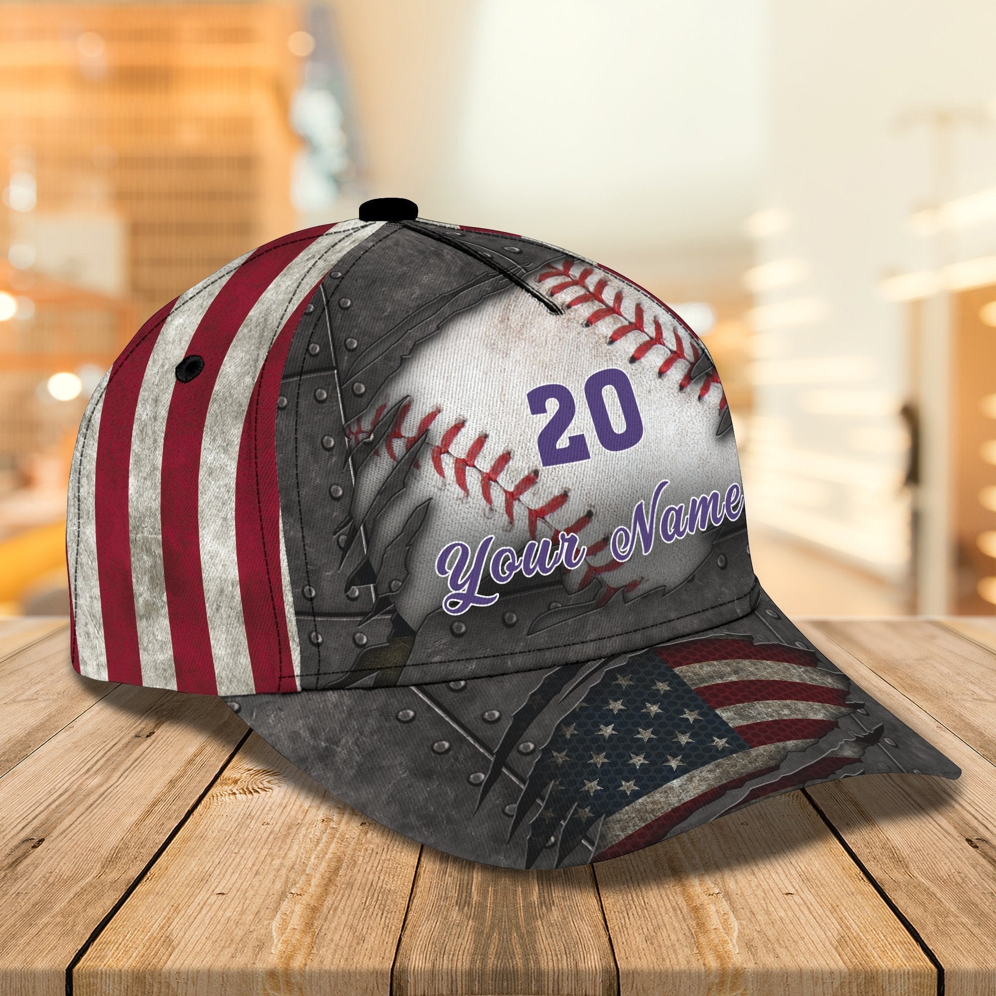 3D Classic Cap Baseball 02 Personalized Name Cap Trucker Hats Custom Hats Gifts For Men & Women