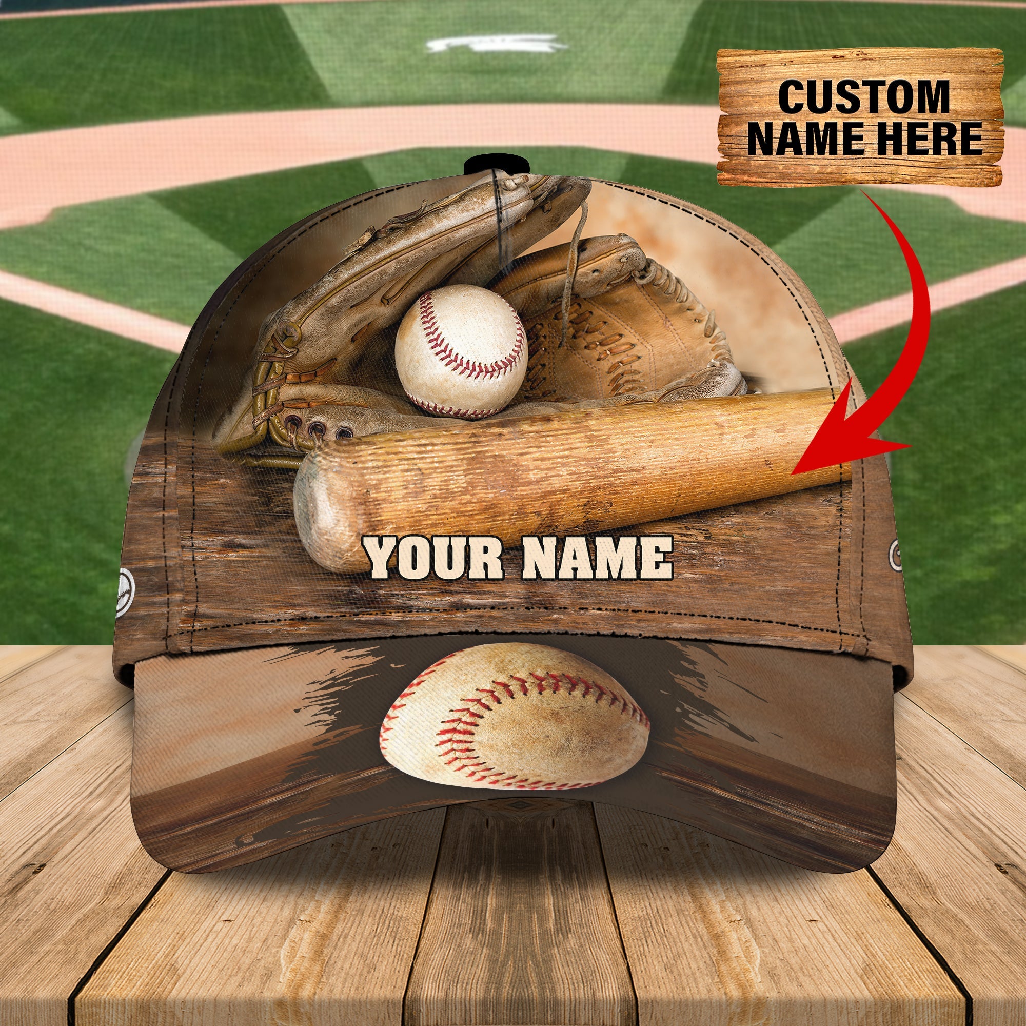 3D Classic Cap Baseball 09 Personalized Name Cap Trucker Hats Custom Hats Gifts For Men & Women