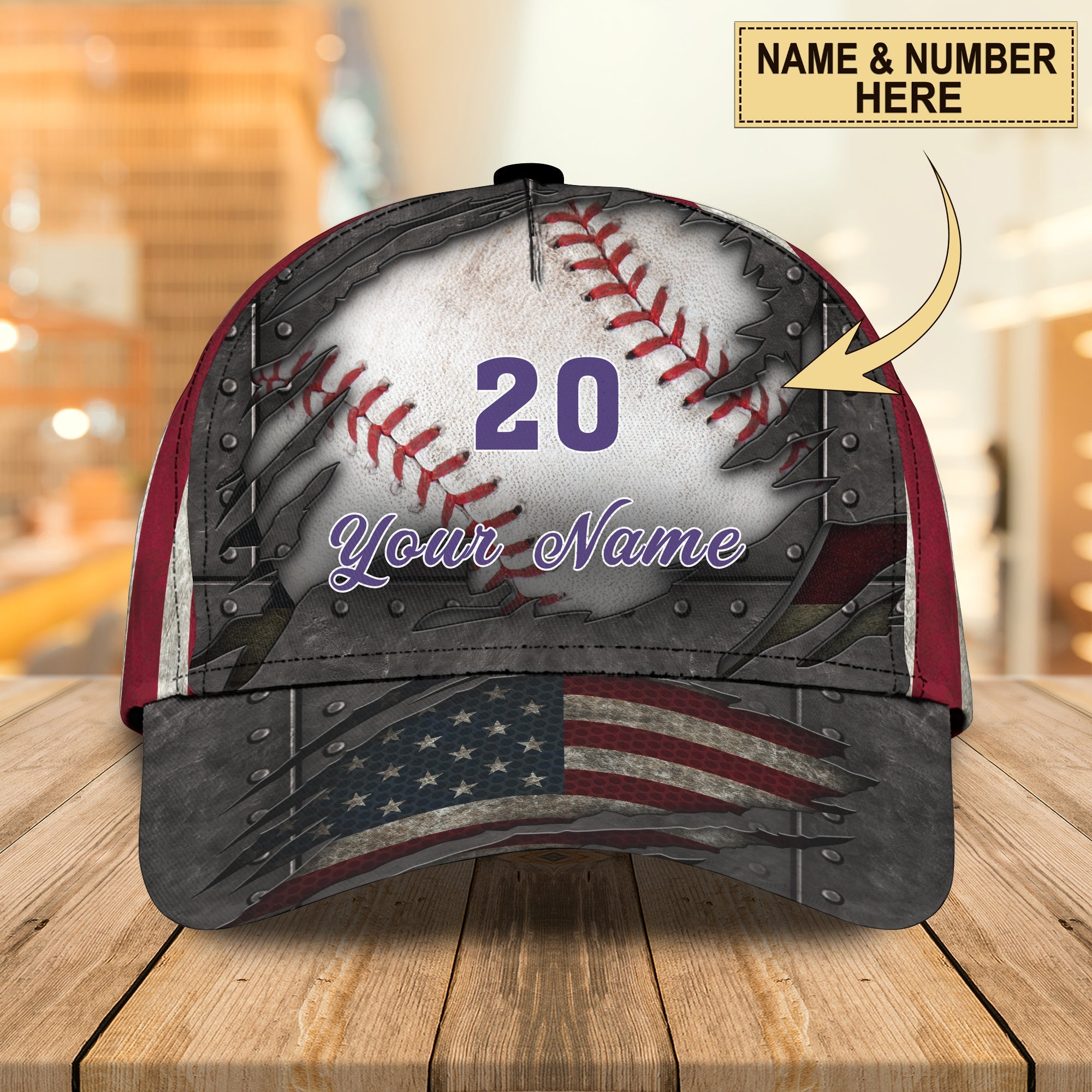 3D Classic Cap Baseball 09 Personalized Name Cap Trucker Hats Custom Hats Gifts For Men & Women