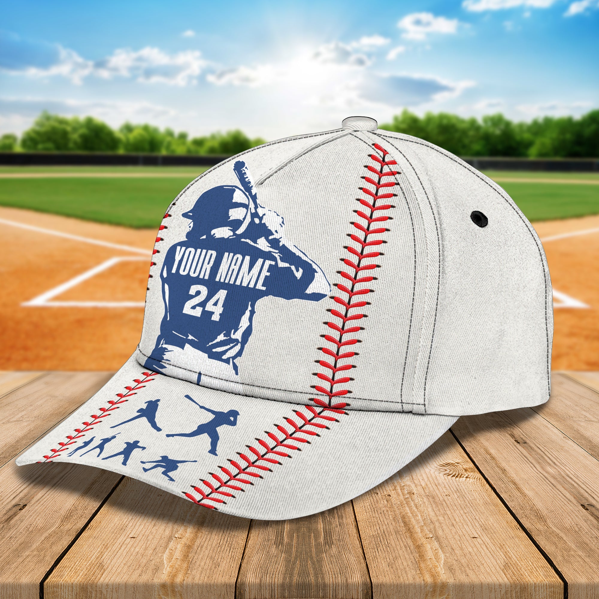 3D Classic Cap Baseball 1 Personalized Name Cap Trucker Hats Custom Hats Gifts For Men & Women