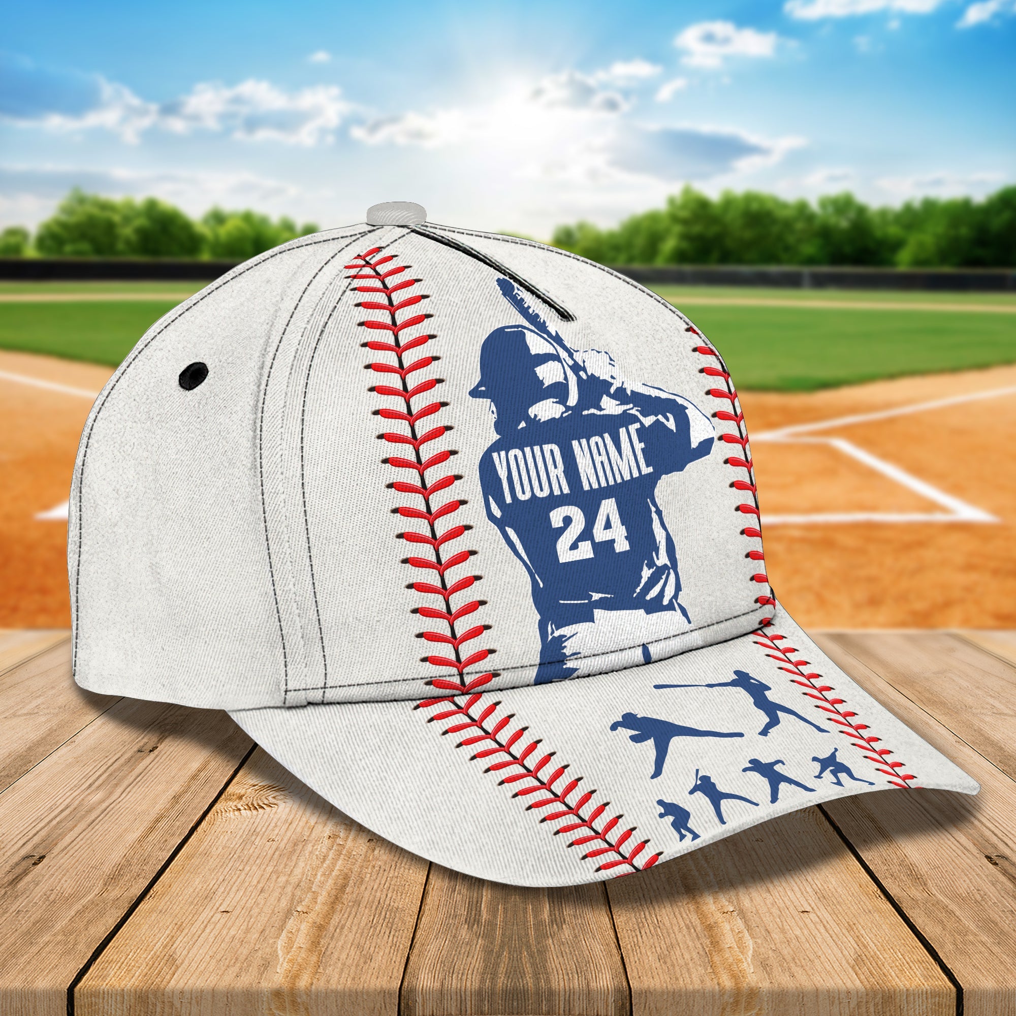 3D Classic Cap Baseball 1 Personalized Name Cap Trucker Hats Custom Hats Gifts For Men & Women