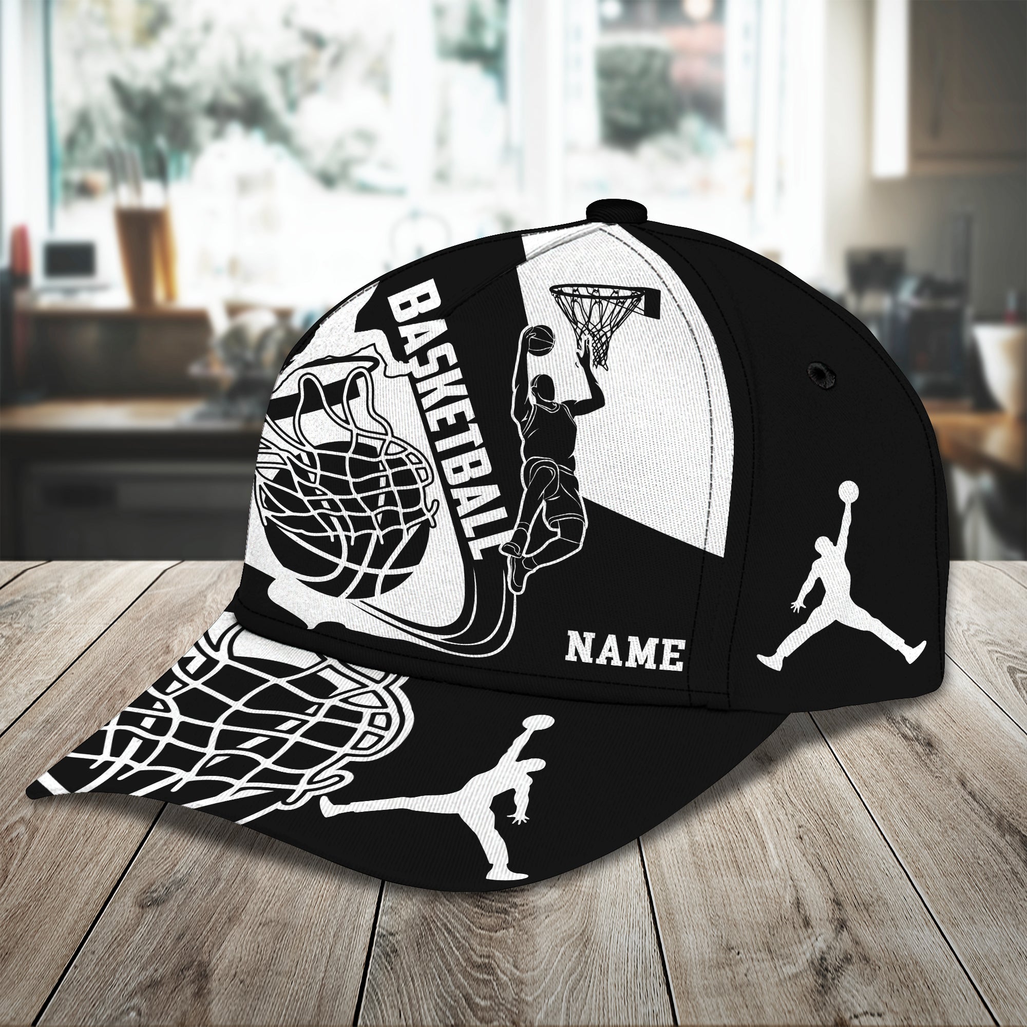 3D Classic Cap Basketball Personalized Name Cap 81 Trucker Hats Custom Hats Gifts For Men & Women