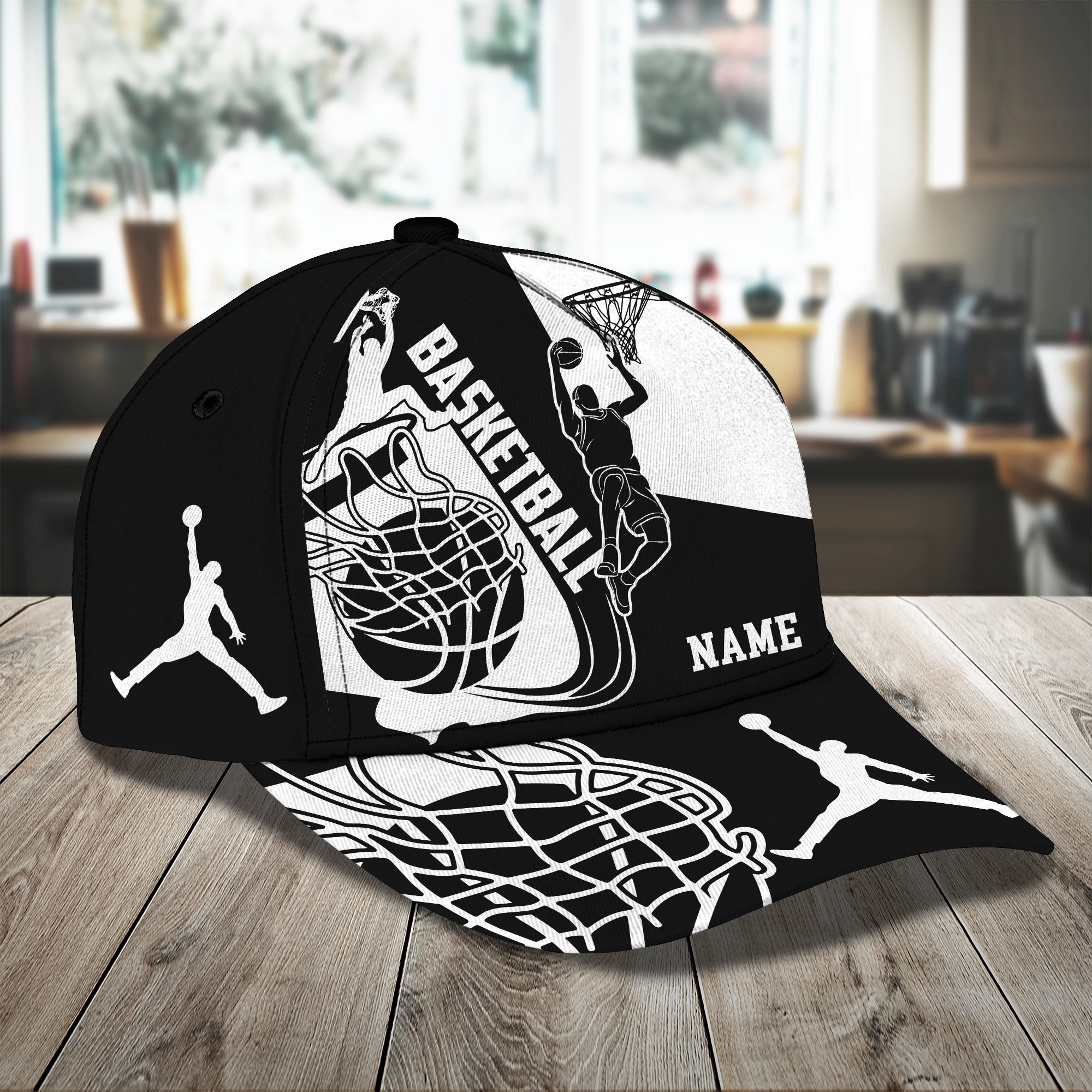 3D Classic Cap Basketball Personalized Name Cap 81 Trucker Hats Custom Hats Gifts For Men & Women