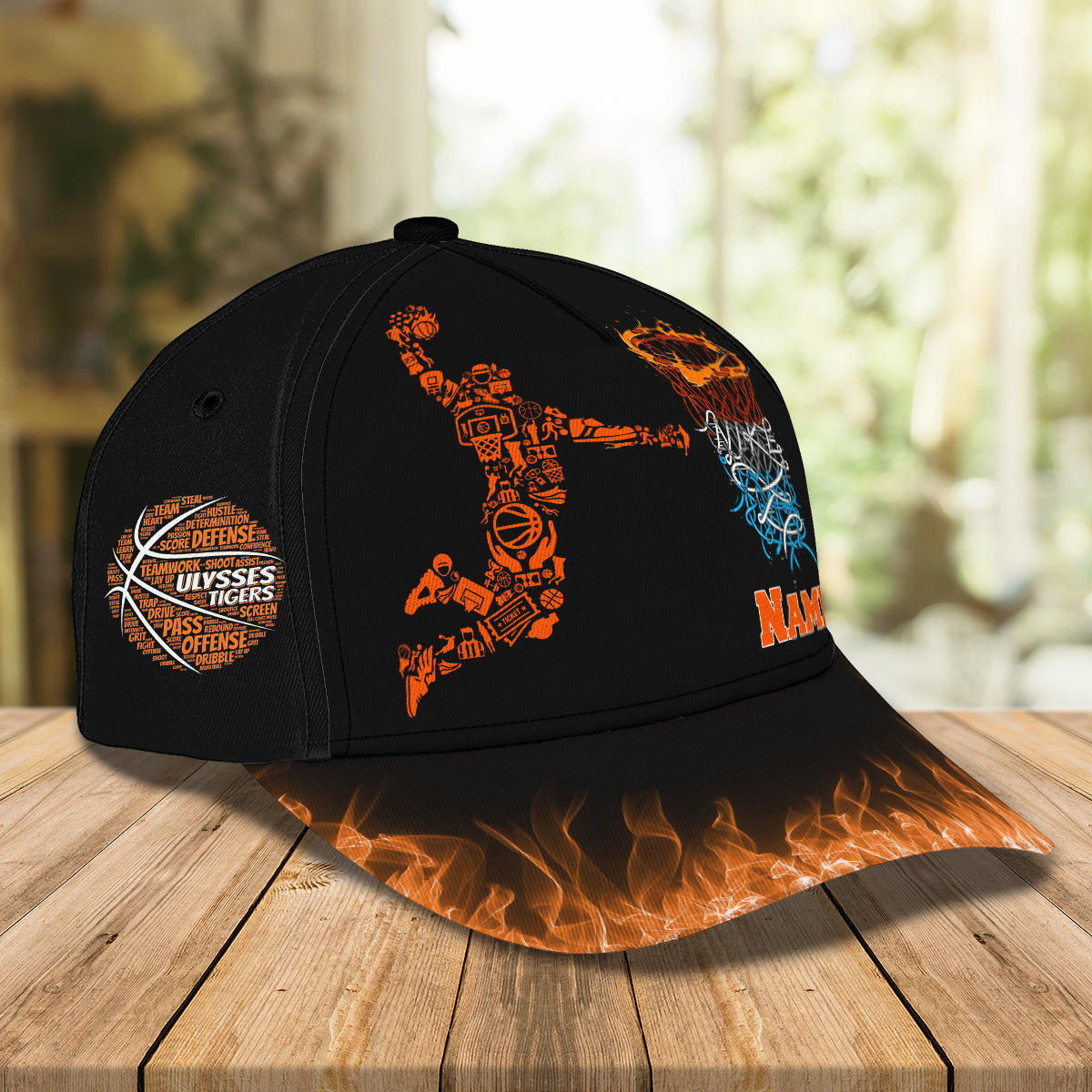 3D Classic Cap Basketball Q Personalize Name Cap Cap Trucker Hats Custom Hats Gifts For Men & Women