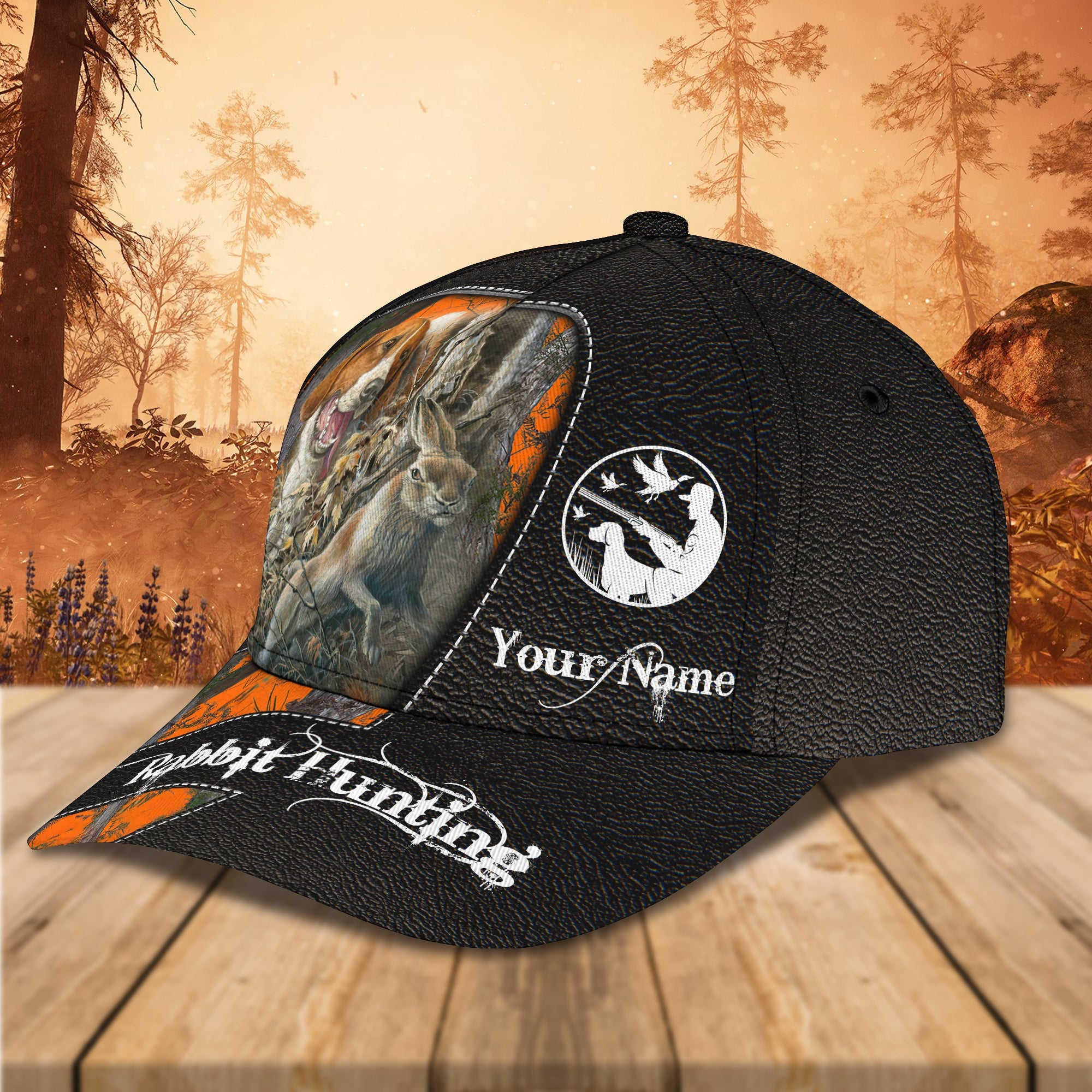 3D Classic Cap Beagle Hunting Personalized Name Cap 01 Trucker Hats Custom Hats Gifts For Men & Women