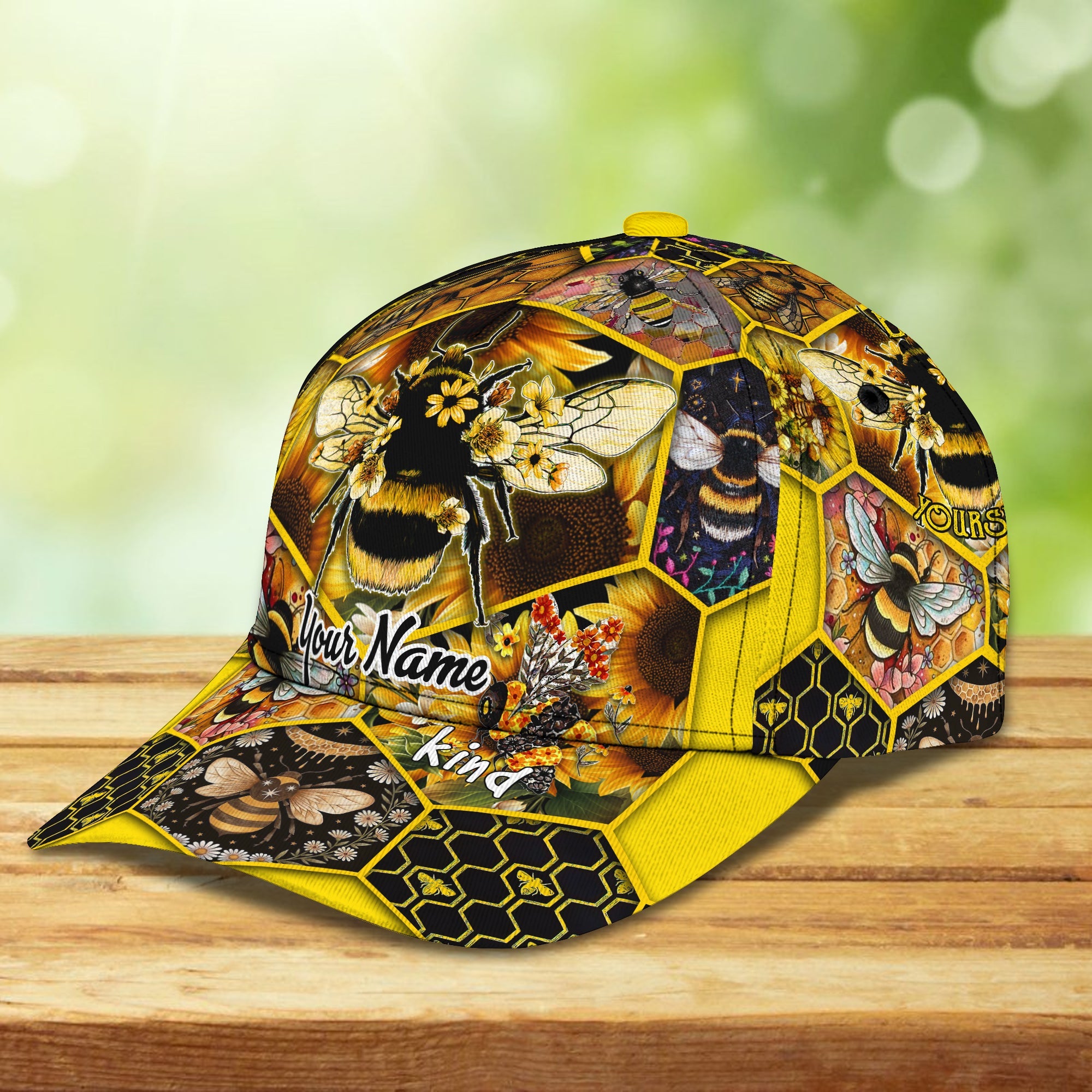 3D Classic Cap Bee Yourself Personalized Name Cap 44 Trucker Hats Custom Hats Gifts For Men & Women