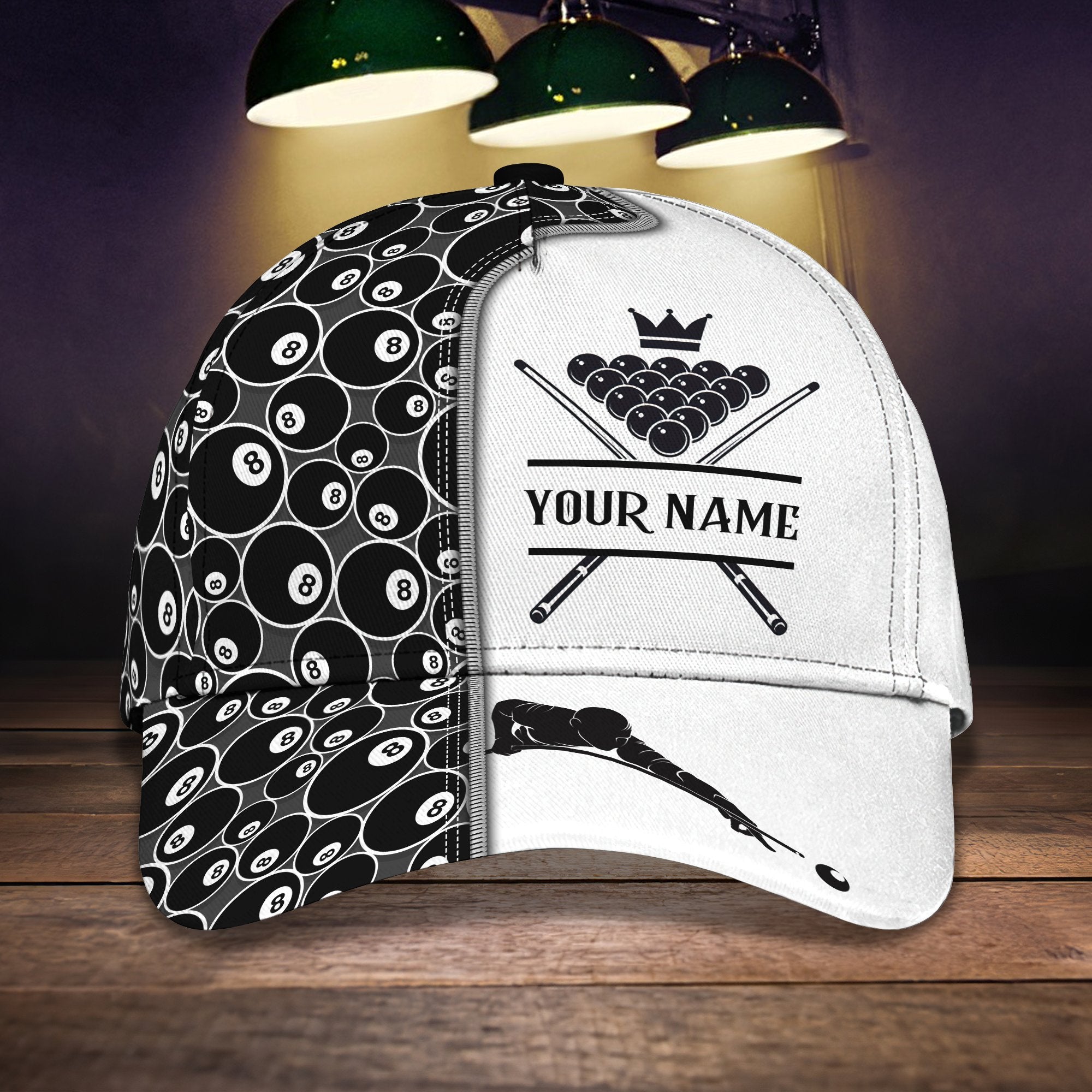 3D Classic Cap Billiard Personalized Name Cap 01 Trucker Hats Custom Hats Gifts For Men & Women