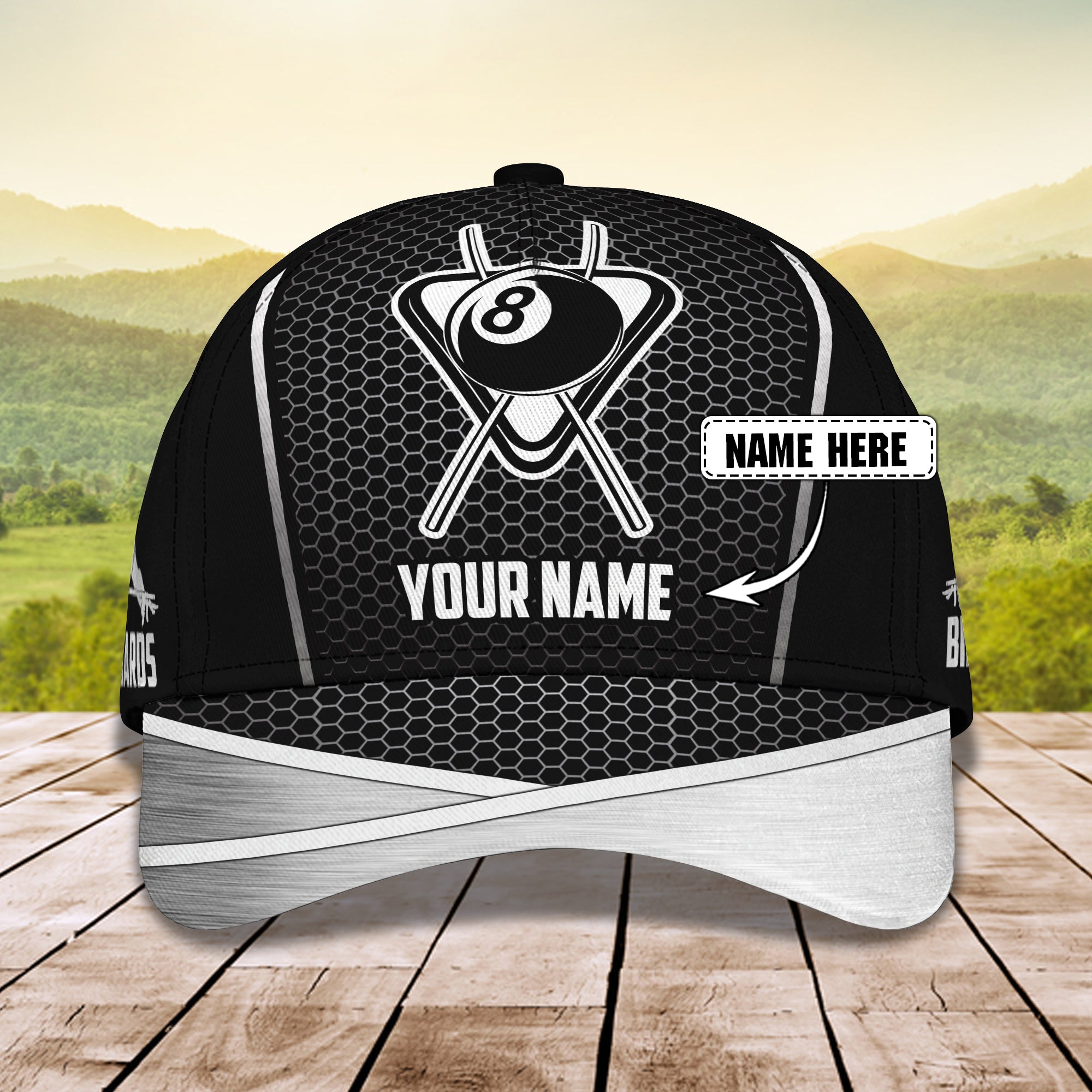 3D Classic Cap Billiard Personalized Name Cap 54 Trucker Hats Custom Hats Gifts For Men & Women