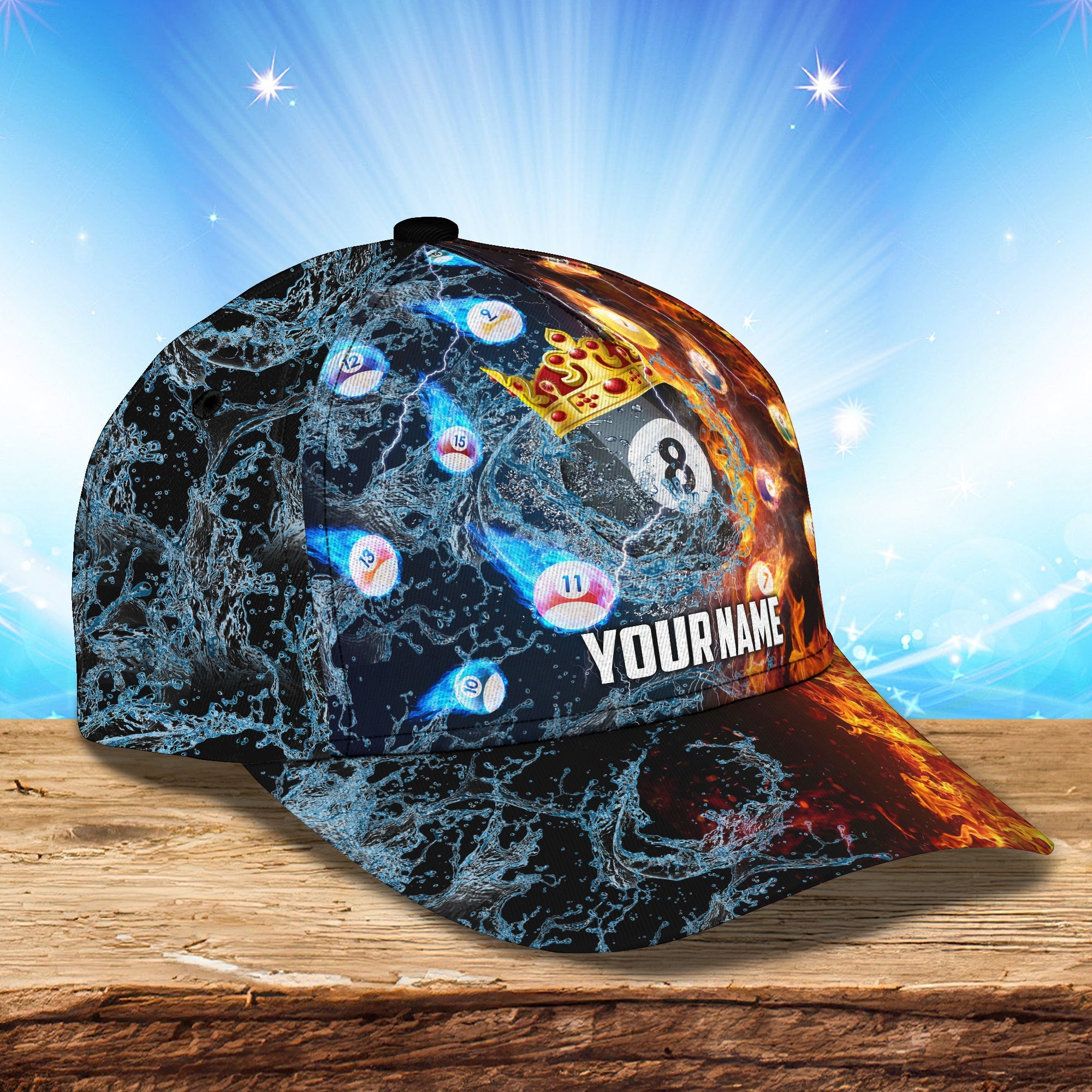 3D Classic Cap Billiard Personalized Name Cap Trucker Hats Custom Hats Gifts For Men & Women