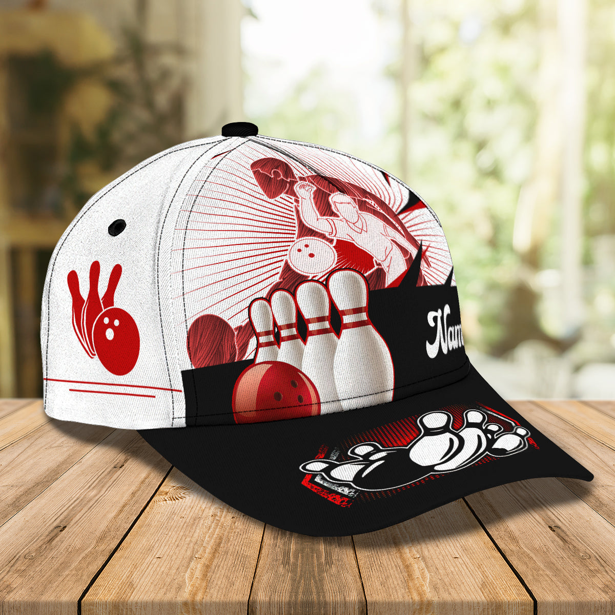 3D Classic Cap Bowling Personalized Name Cap 97 Trucker Hats Custom Hats Gifts For Men & Women