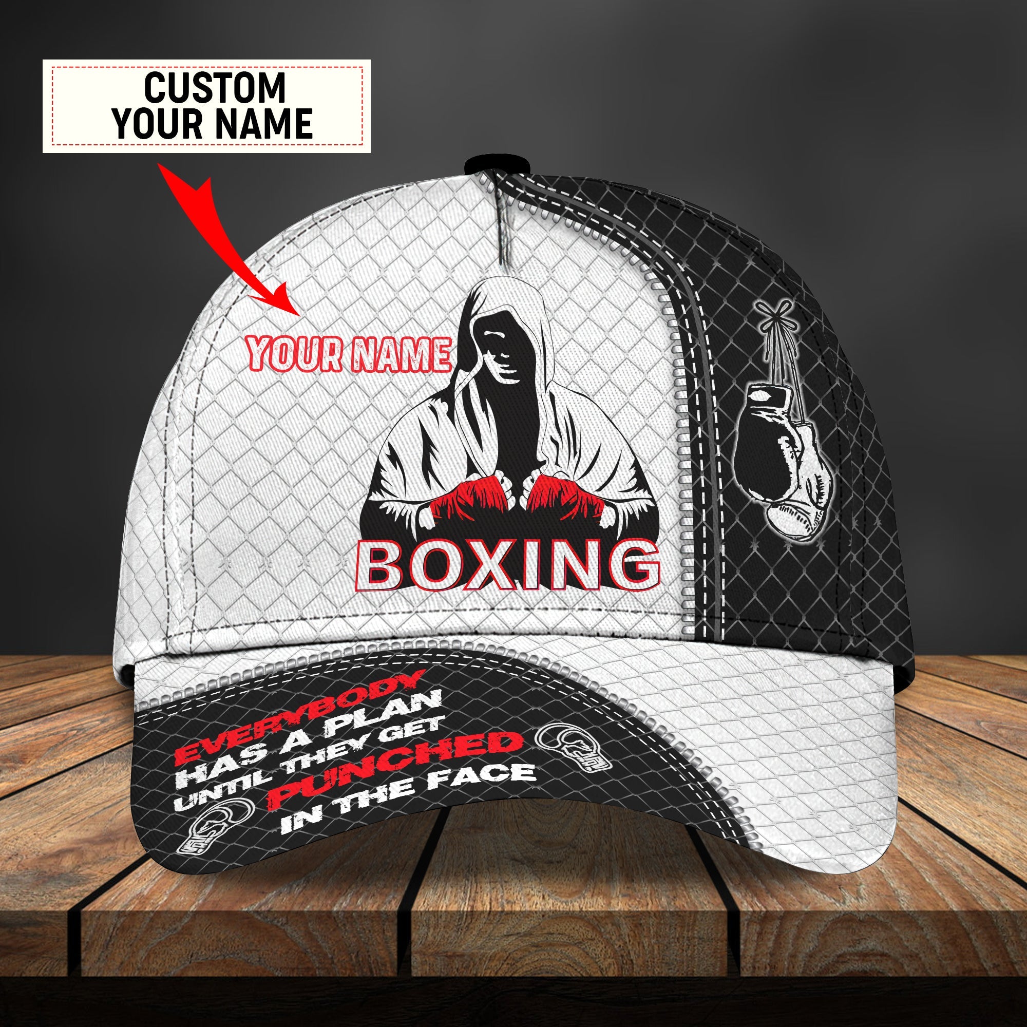 3D Classic Cap Boxing Cap 2 Trucker Hats Custom Hats Gifts For Men & Women