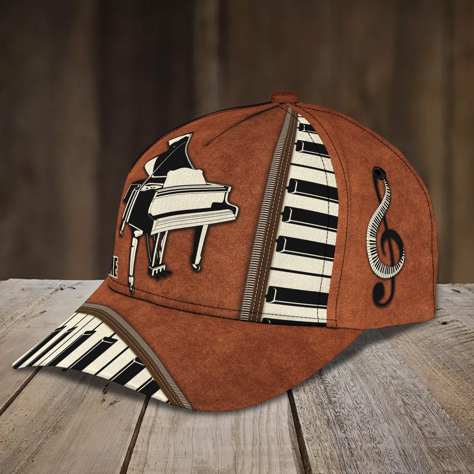 3D Classic Cap Cap 03 Piano Trucker Hats Custom Hats Gifts For Men & Women