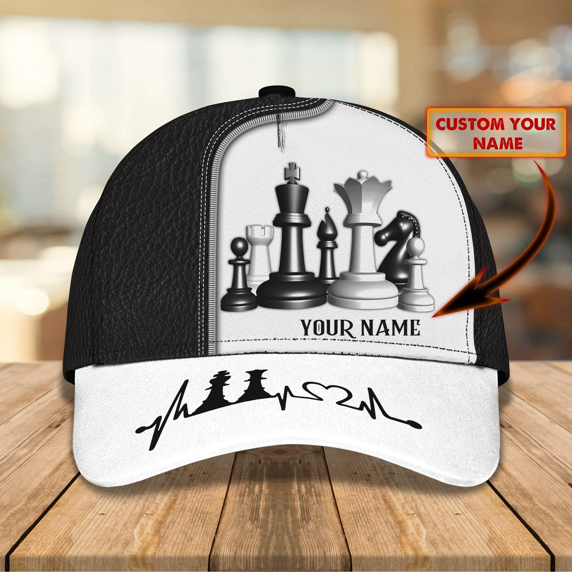 3D Classic Cap Chess Personalized Name Cap145 Trucker Hats Custom Hats Gifts For Men & Women