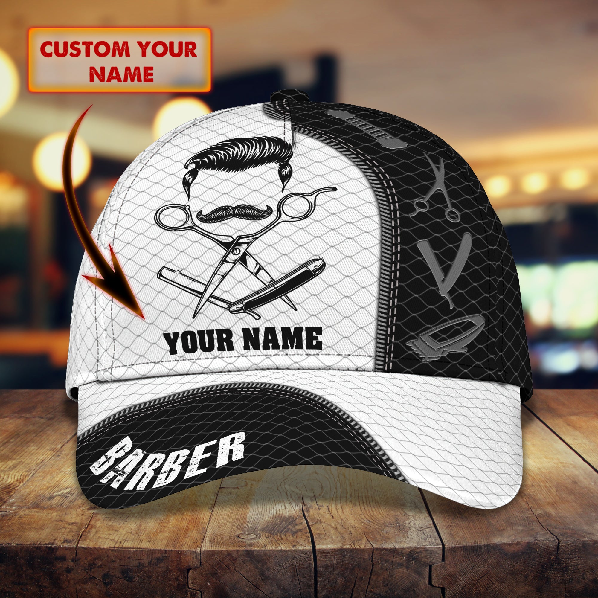 3D Classic Cap Classic Cap Barber Trucker Hats Custom Hats Gifts For Men & Women