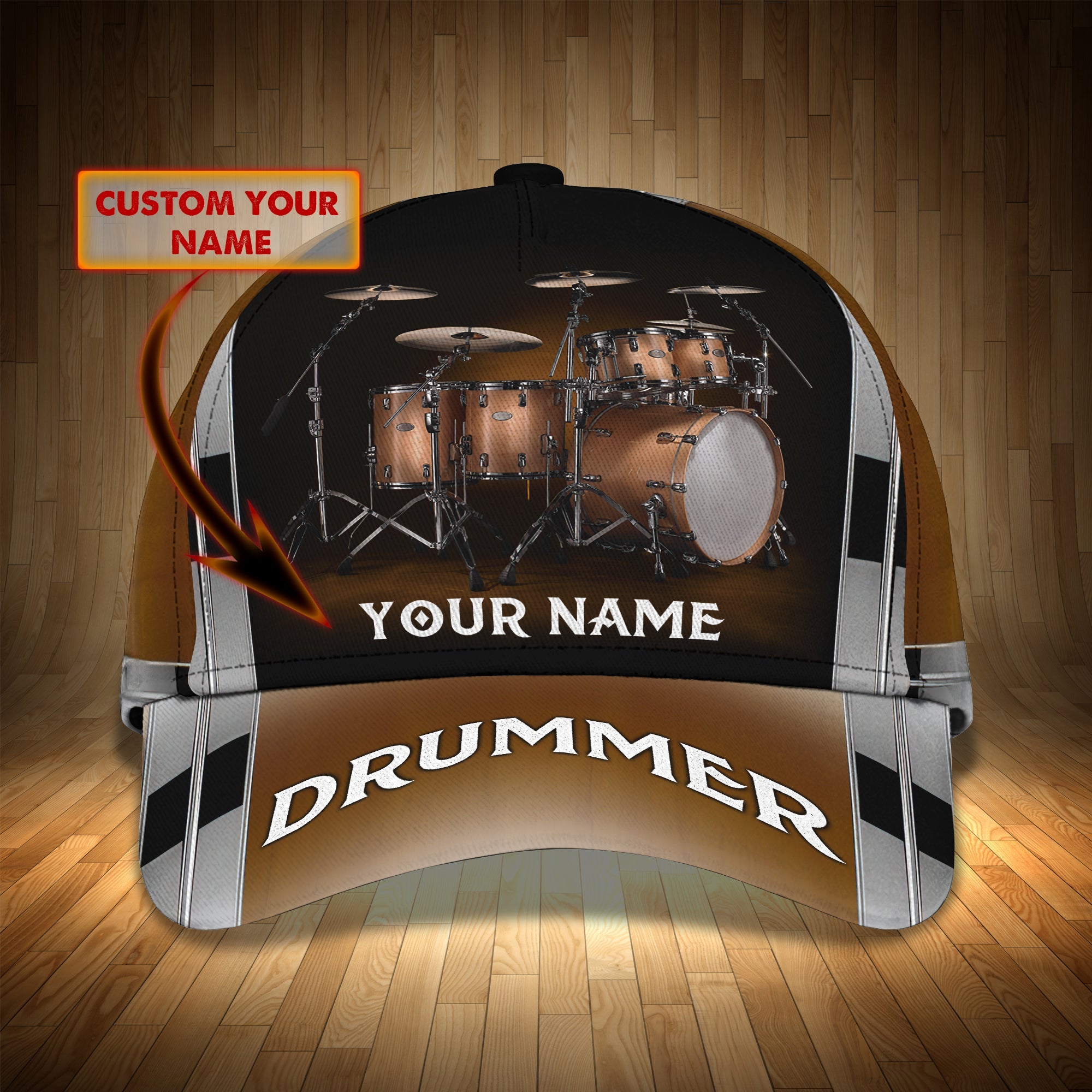 3D Classic Cap Classic Cap Drummer 133 Trucker Hats Custom Hats Gifts For Men & Women