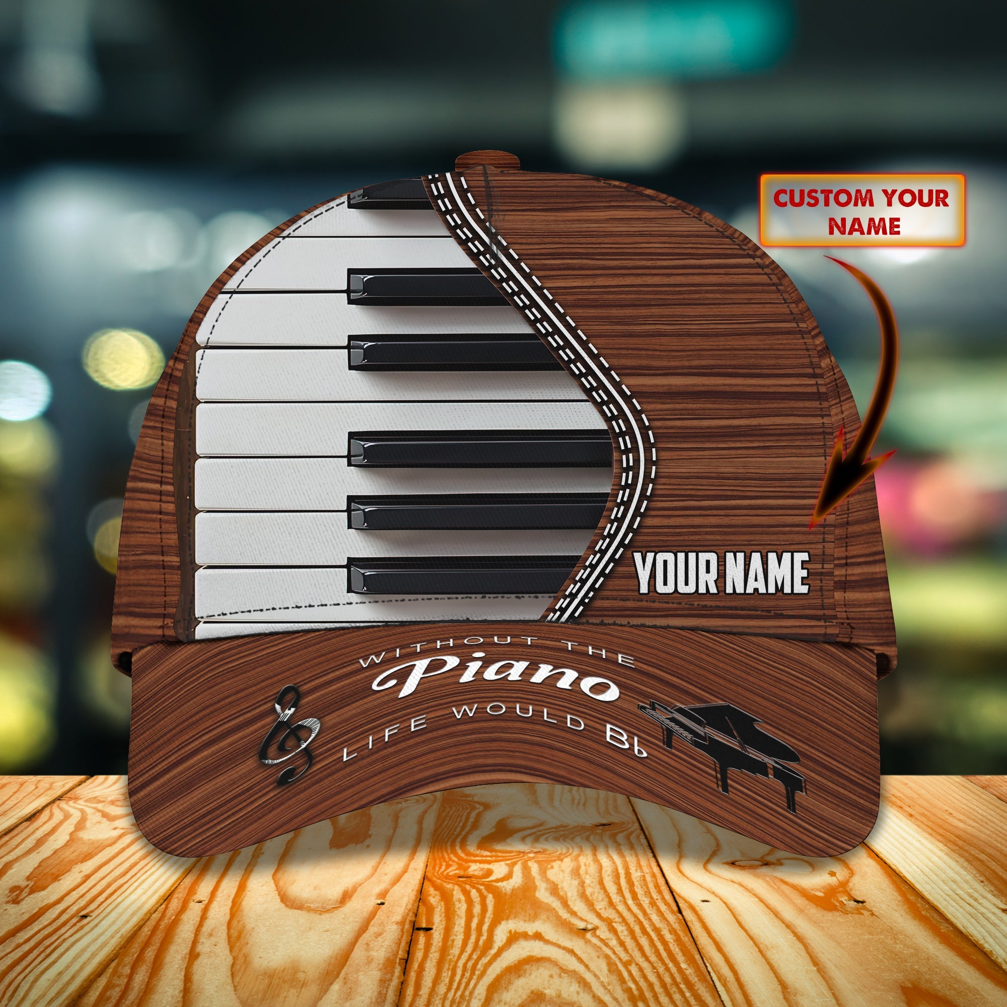 3D Classic Cap Classic Cap Piano 118 Trucker Hats Custom Hats Gifts For Men & Women