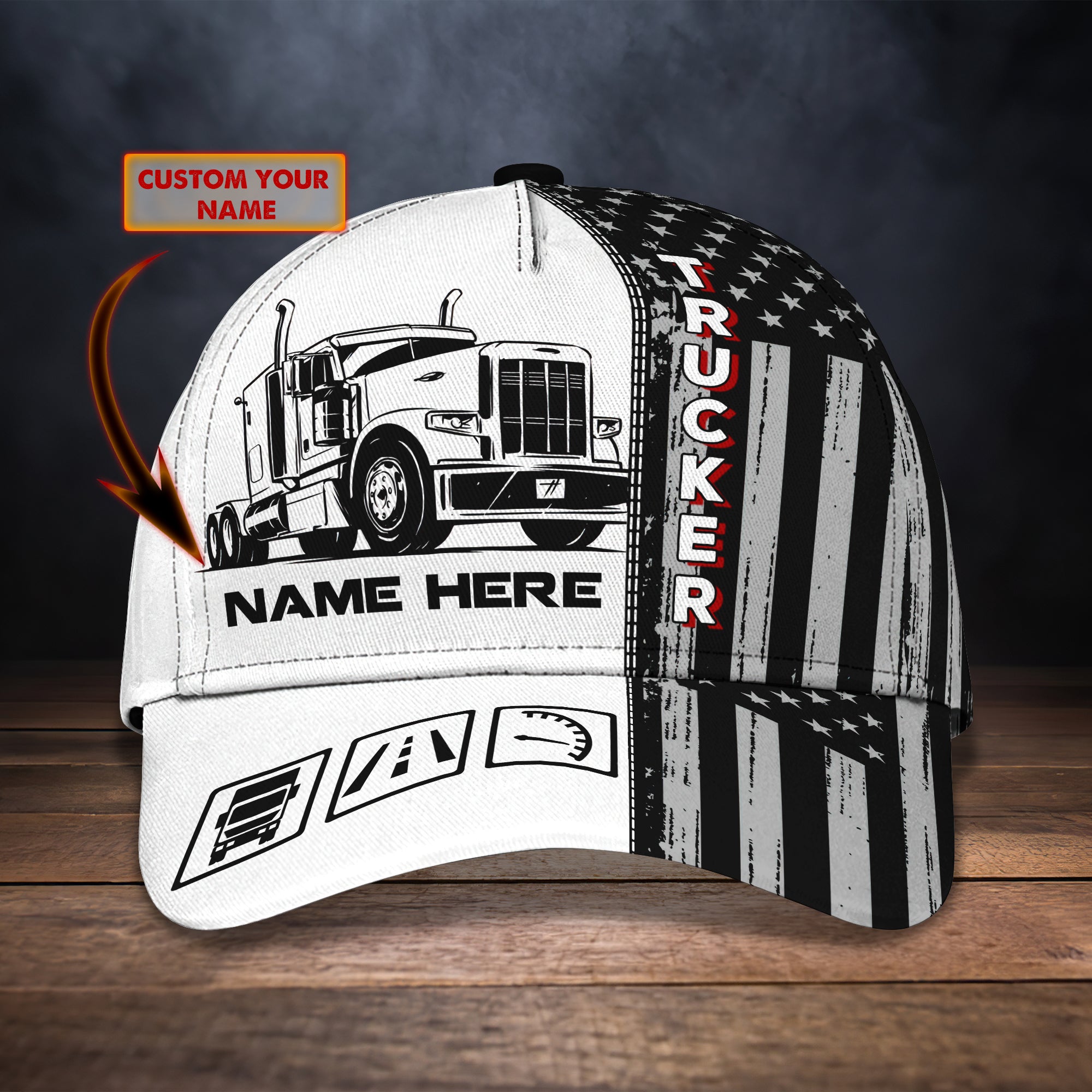 3D Classic Cap Classic Cap Trucker 121 Trucker Hats Custom Hats Gifts For Men & Women