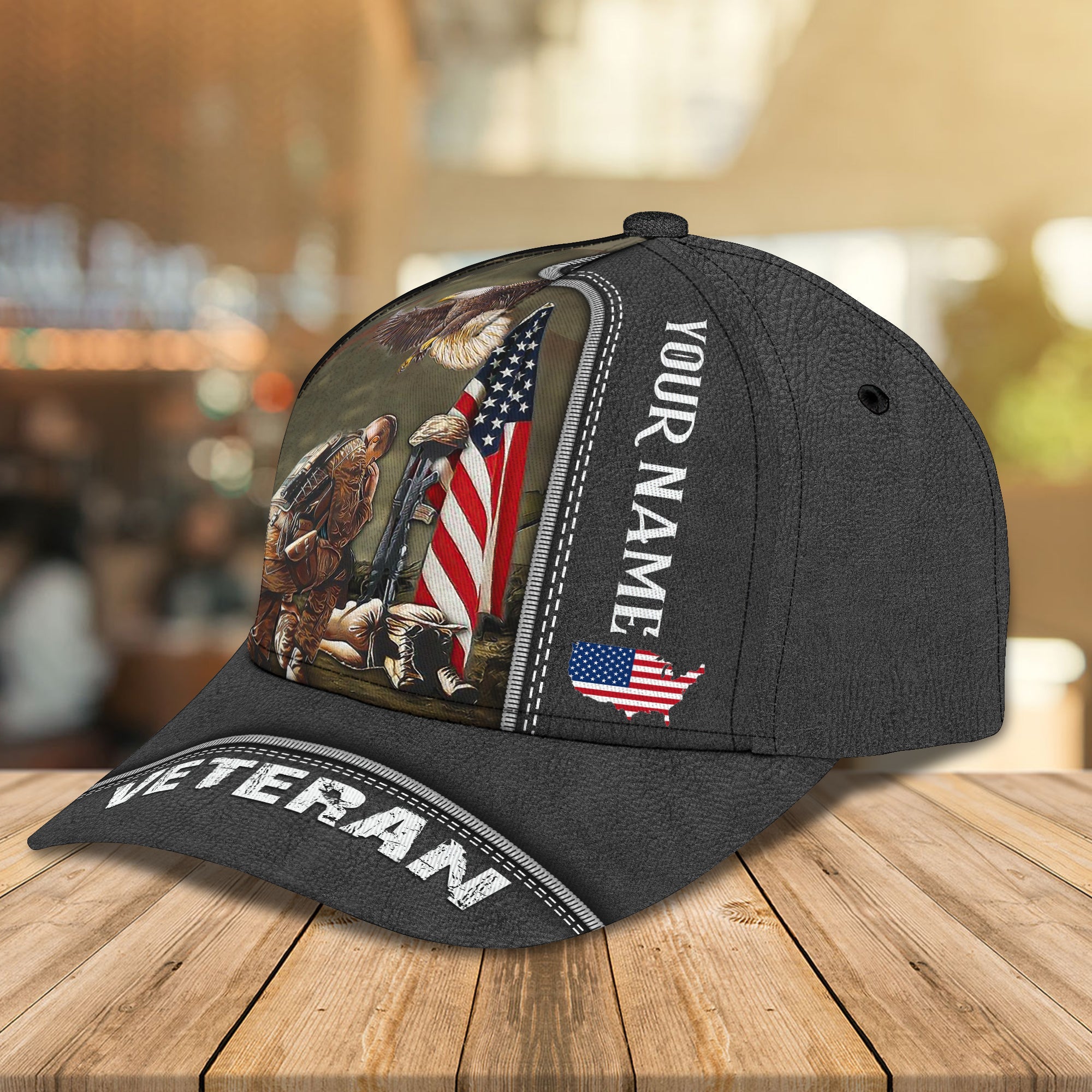 3D Classic Cap Classic Cap Veteran 91 Trucker Hats Custom Hats Gifts For Men & Women