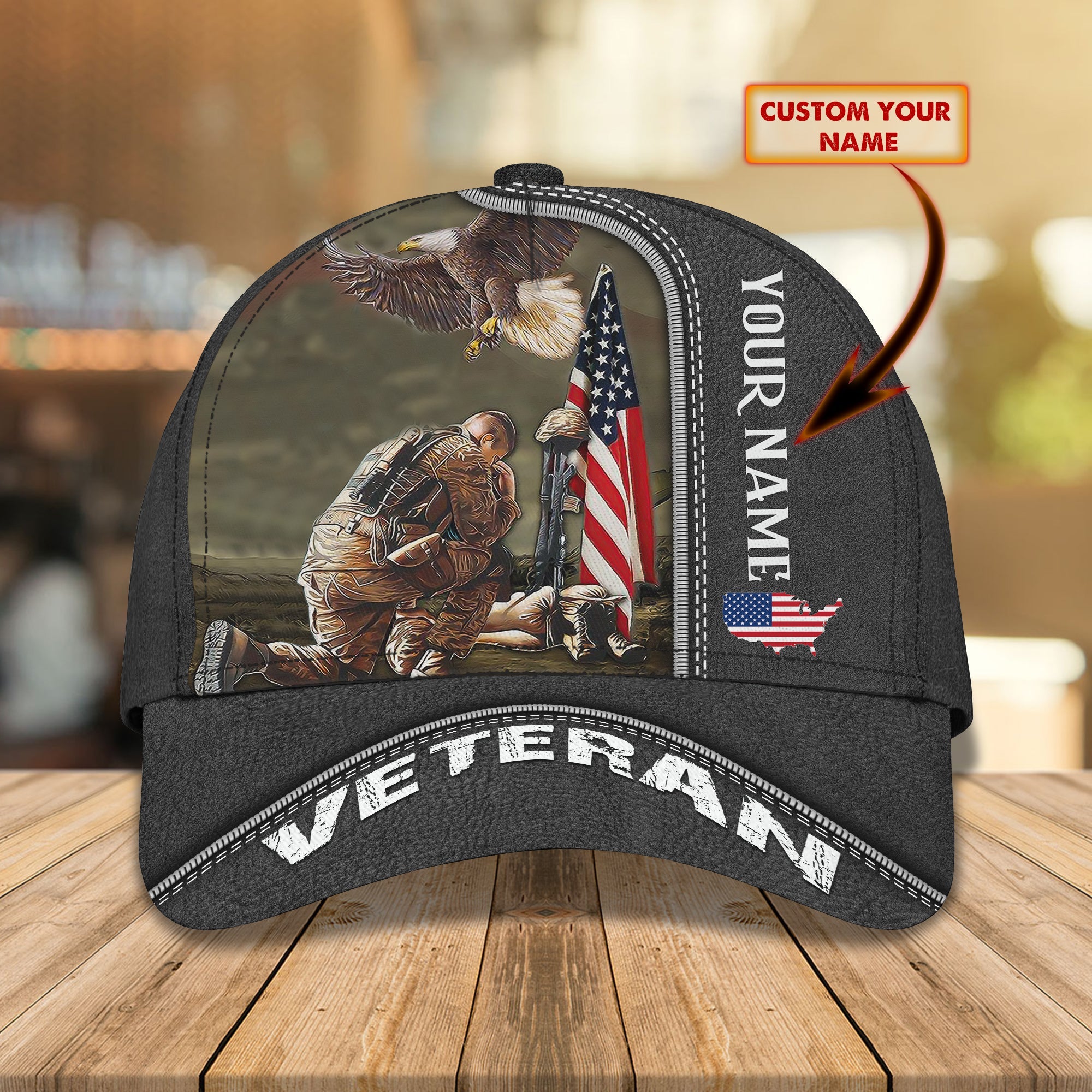 3D Classic Cap Classic Cap Veteran 91 Trucker Hats Custom Hats Gifts For Men & Women