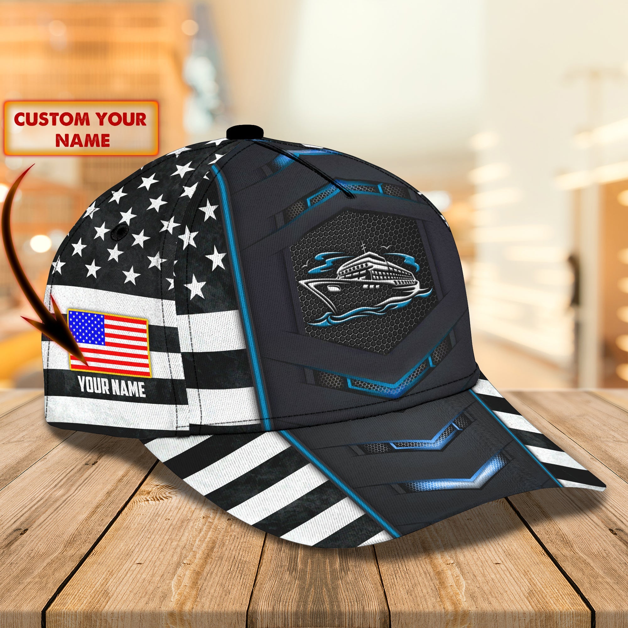 3D Classic Cap Cruise Personalized Classic Cap Trucker Hats Custom Hats Gifts For Men & Women
