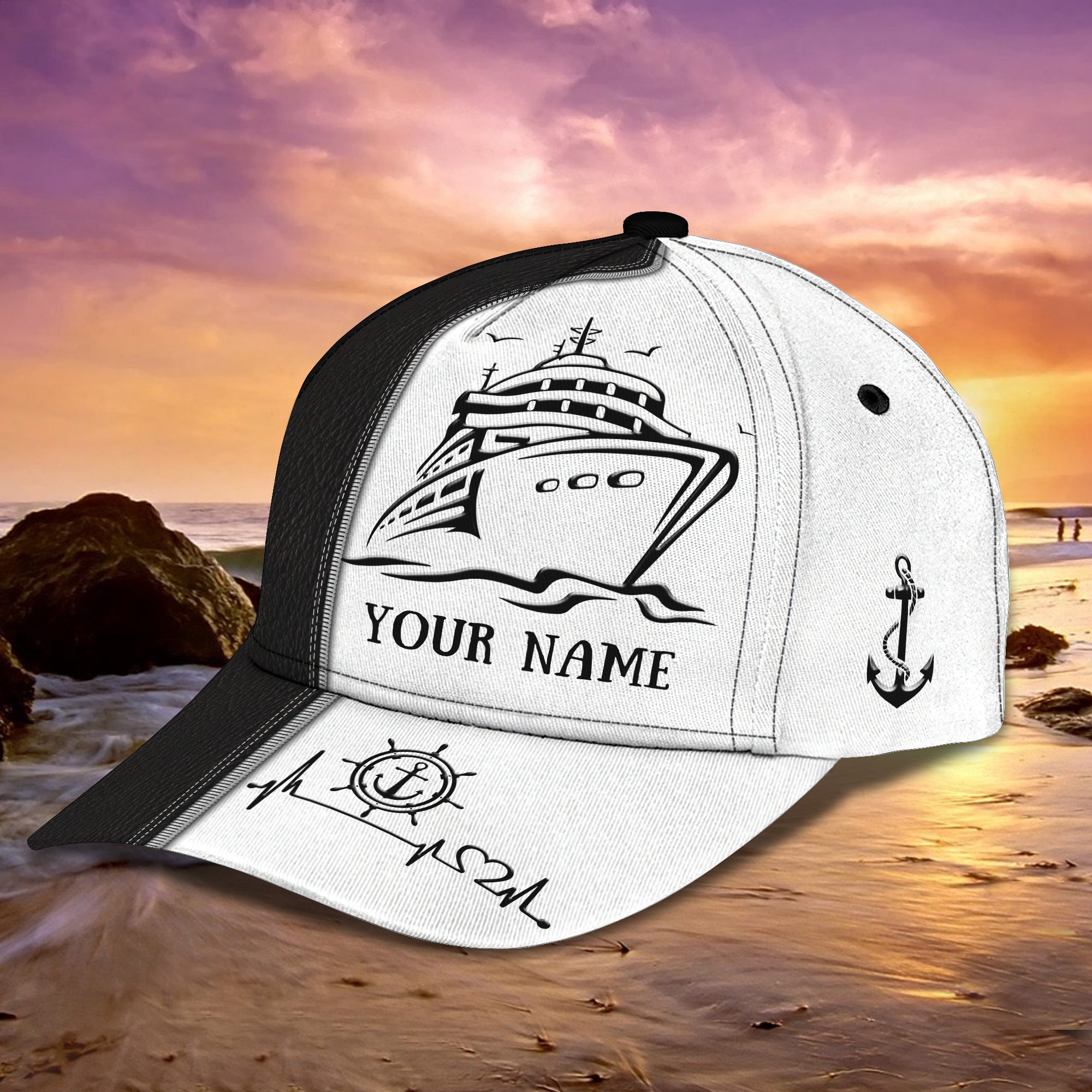 3D Classic Cap Cruise Personalized Name Cap Trucker Hats Custom Hats Gifts For Men & Women