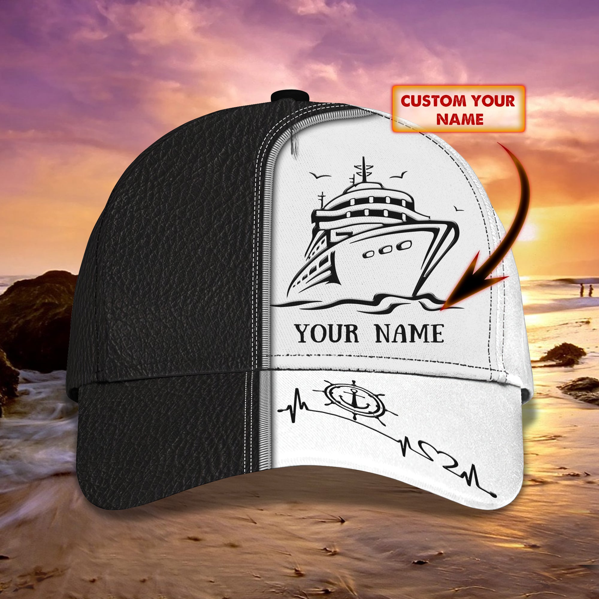 3D Classic Cap Cruise Personalized Name Cap Trucker Hats Custom Hats Gifts For Men & Women