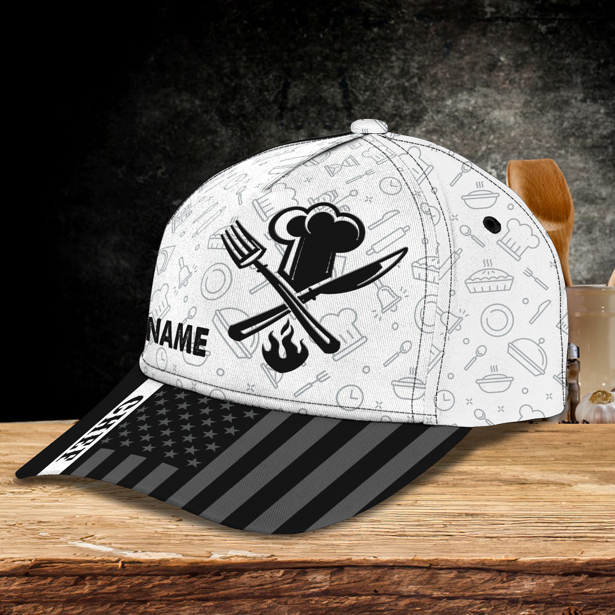 3D Classic Cap Custom Chef Classic Cap Trucker Hats Custom Hats Gifts For Men & Women