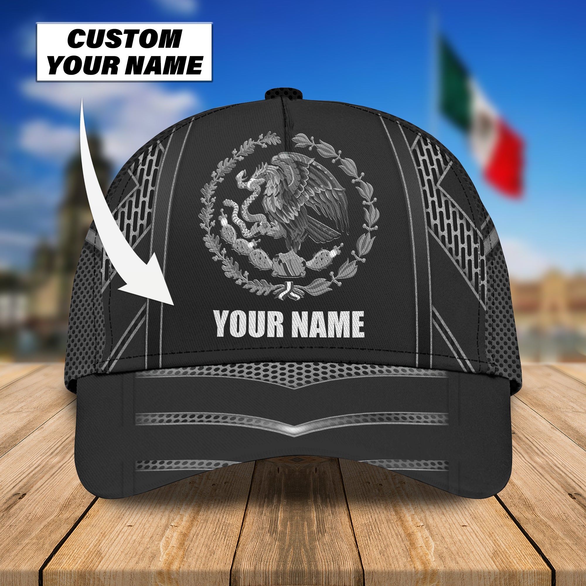 3D Classic Cap Custom Name Mexico Trucker Hats Custom Hats Gifts For Men & Women