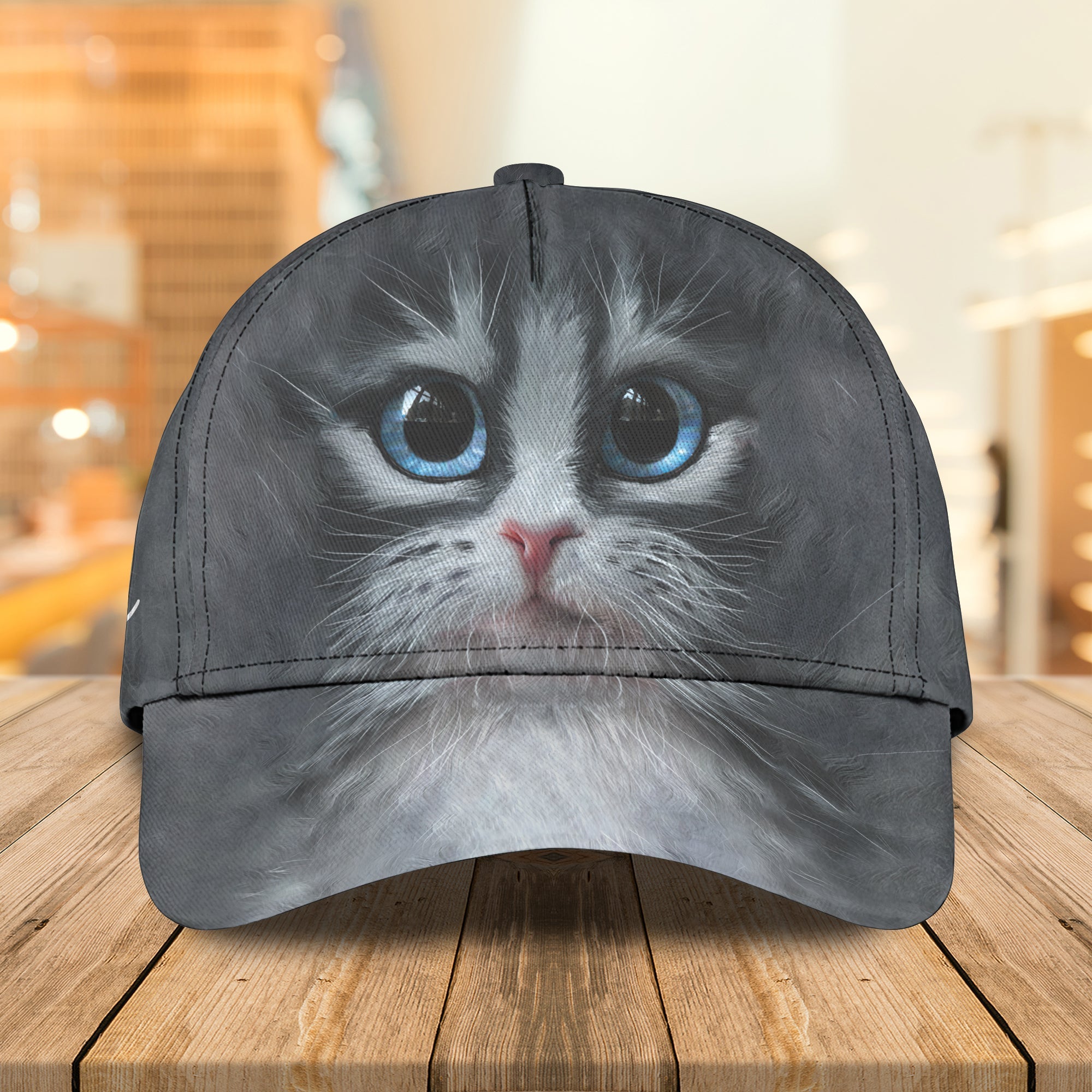3D Classic Cap Cute Cat Personalized Name Cap 13 Trucker Hats Custom Hats Gifts For Men & Women
