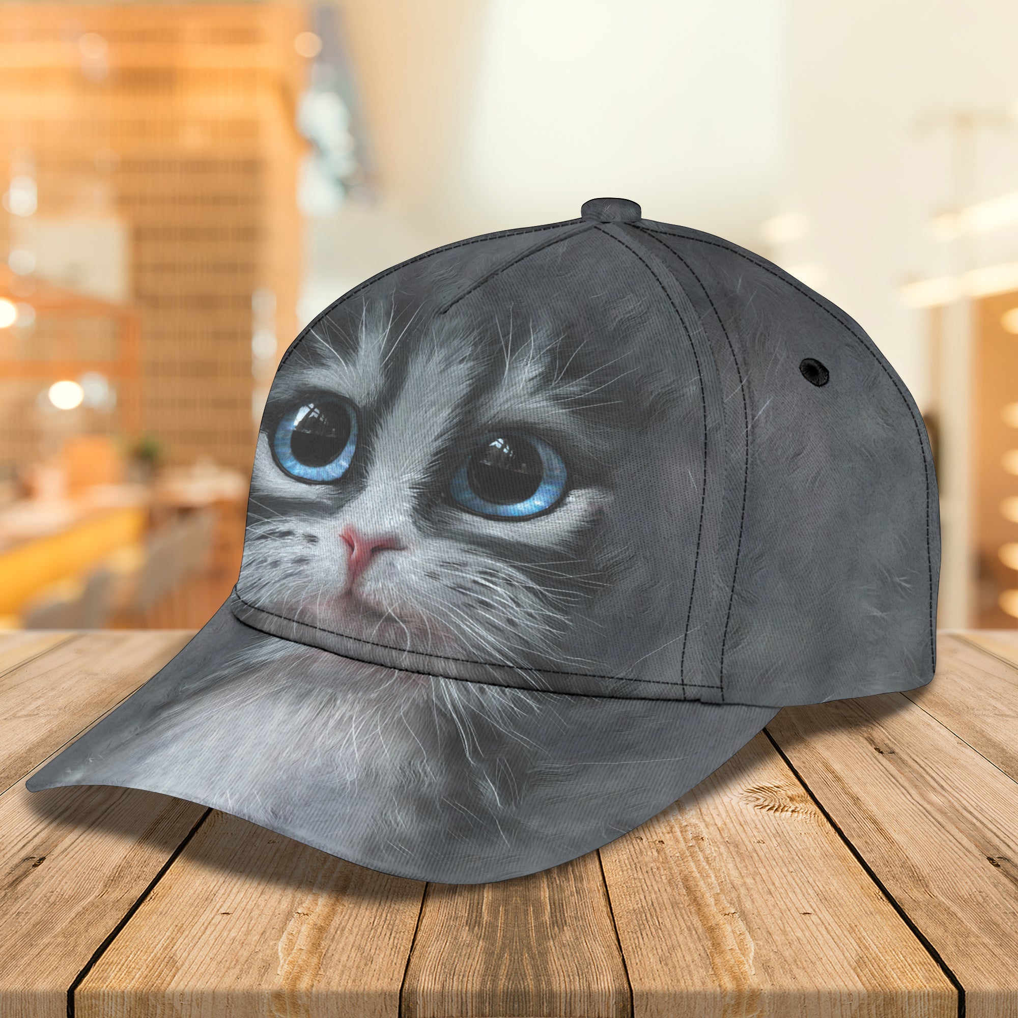 3D Classic Cap Cute Cat Personalized Name Cap 13 Trucker Hats Custom Hats Gifts For Men & Women