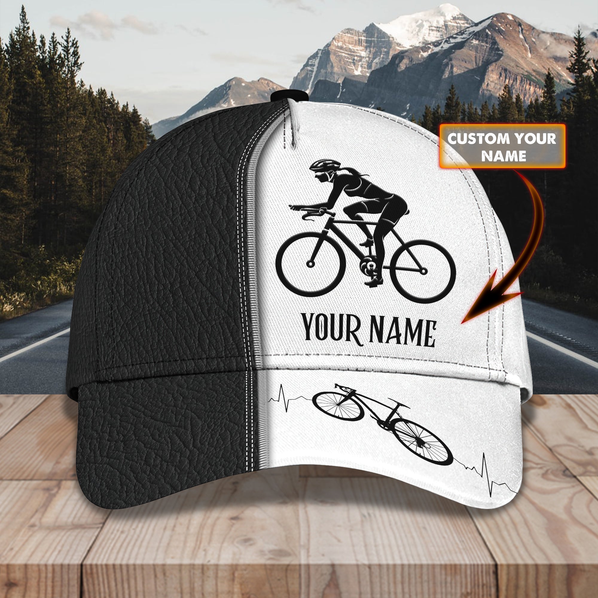 3D Classic Cap Cycling Personalized Name Cap Trucker Hats Custom Hats Gifts For Men & Women