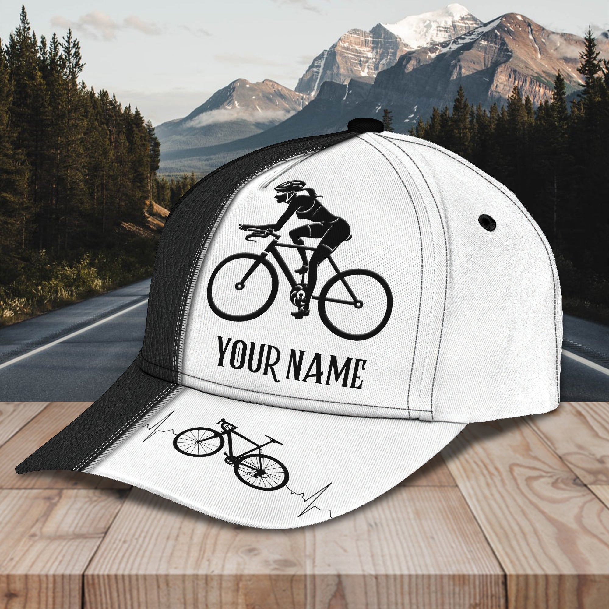 3D Classic Cap Cycling Personalized Name Cap Trucker Hats Custom Hats Gifts For Men & Women