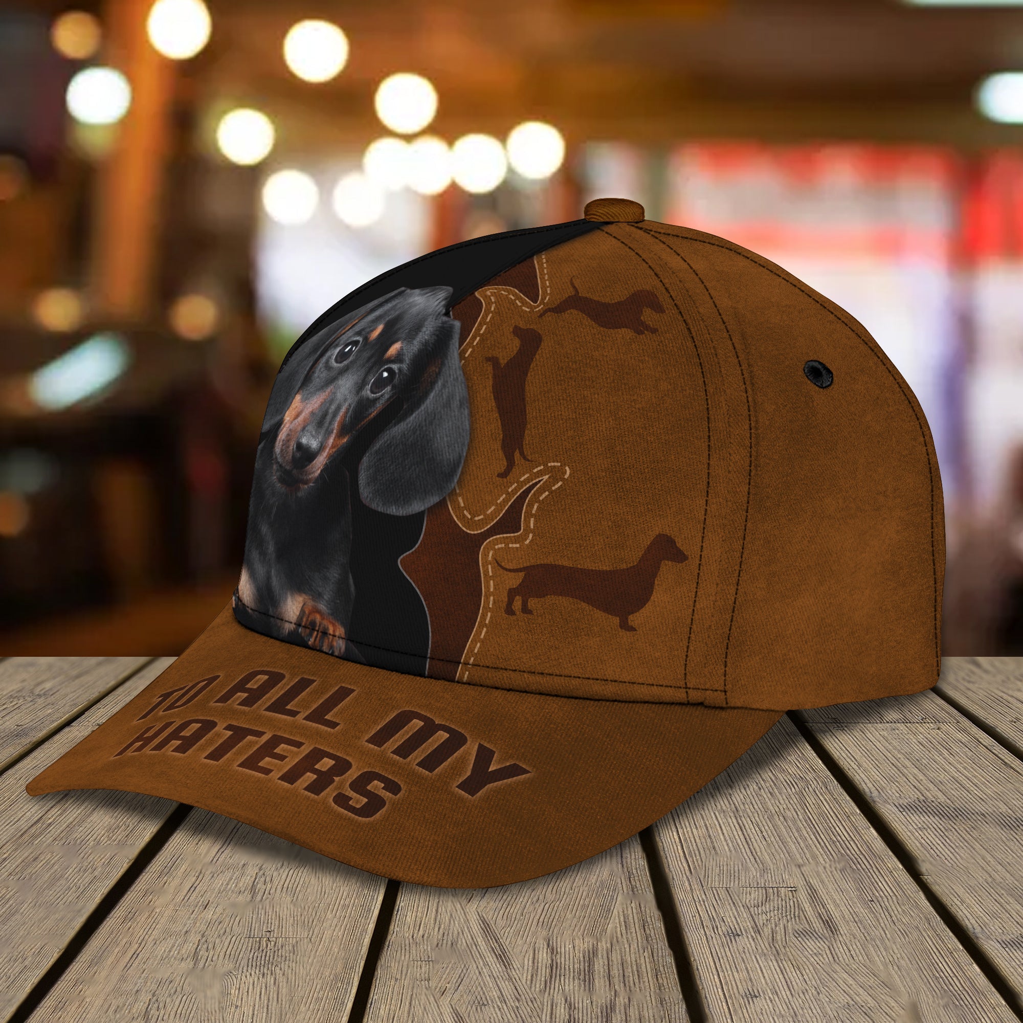 3D Classic Cap Dachshund Classic Cap 321 Trucker Hats Custom Hats Gifts For Men & Women