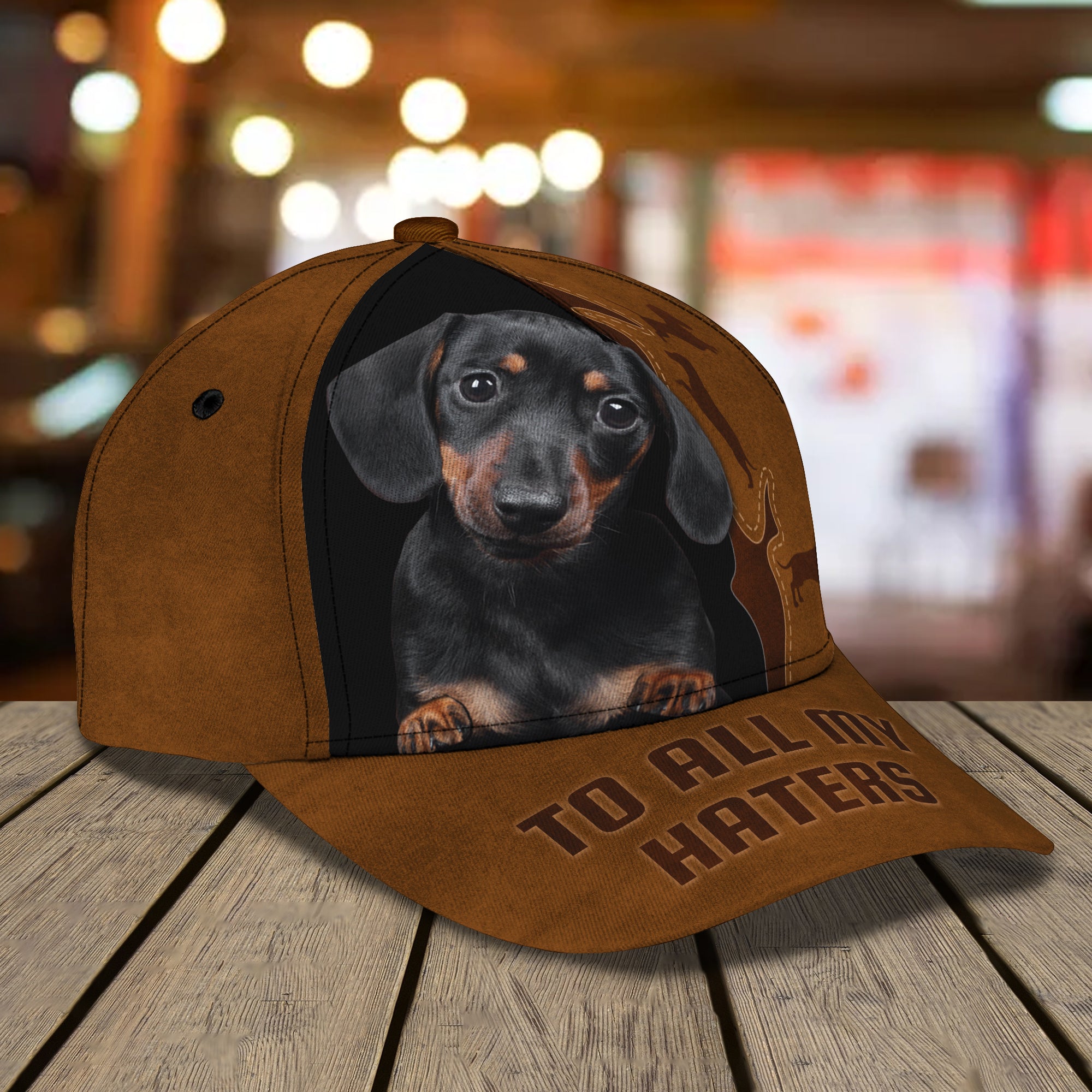 3D Classic Cap Dachshund Classic Cap 321 Trucker Hats Custom Hats Gifts For Men & Women