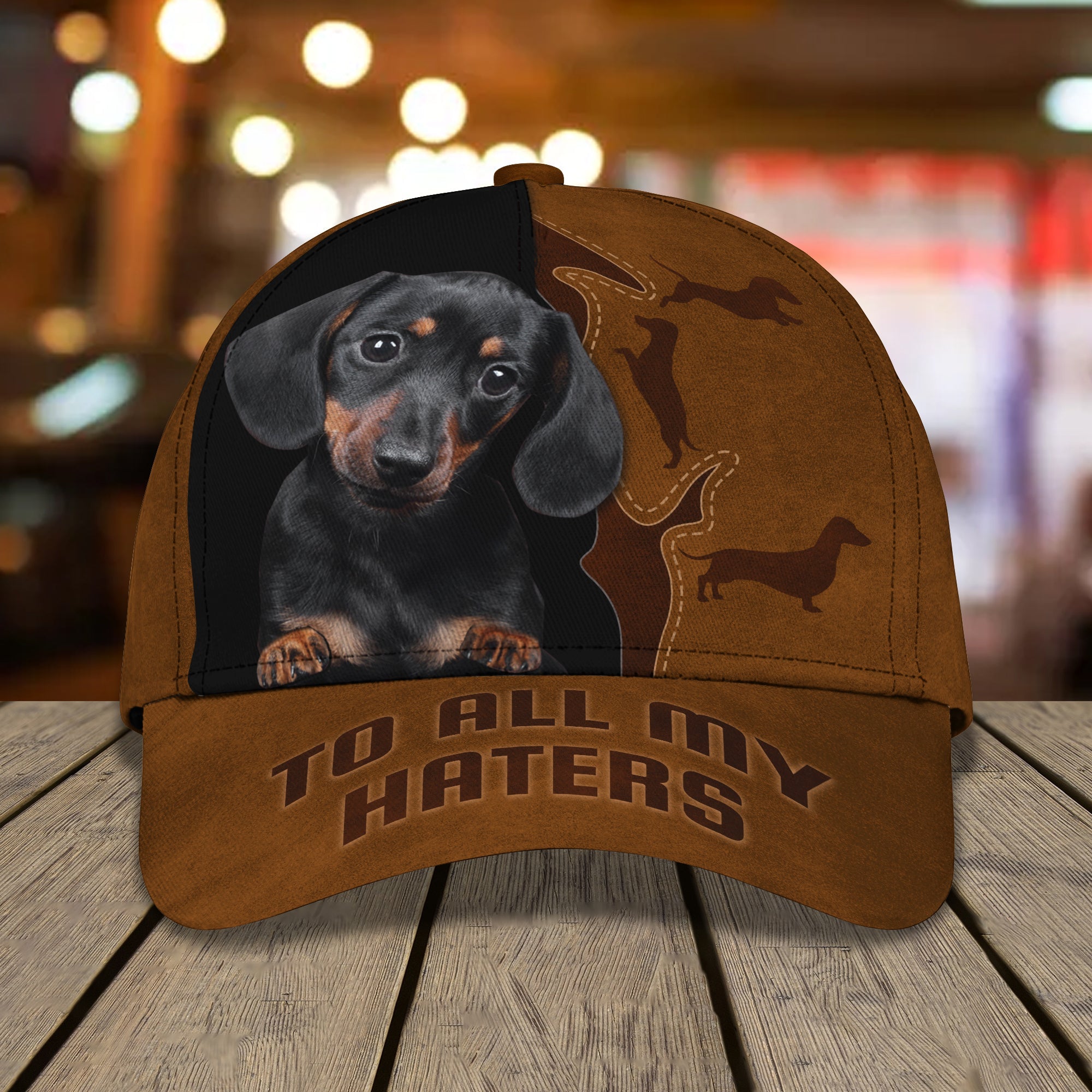 3D Classic Cap Dachshund Classic Cap 321 Trucker Hats Custom Hats Gifts For Men & Women