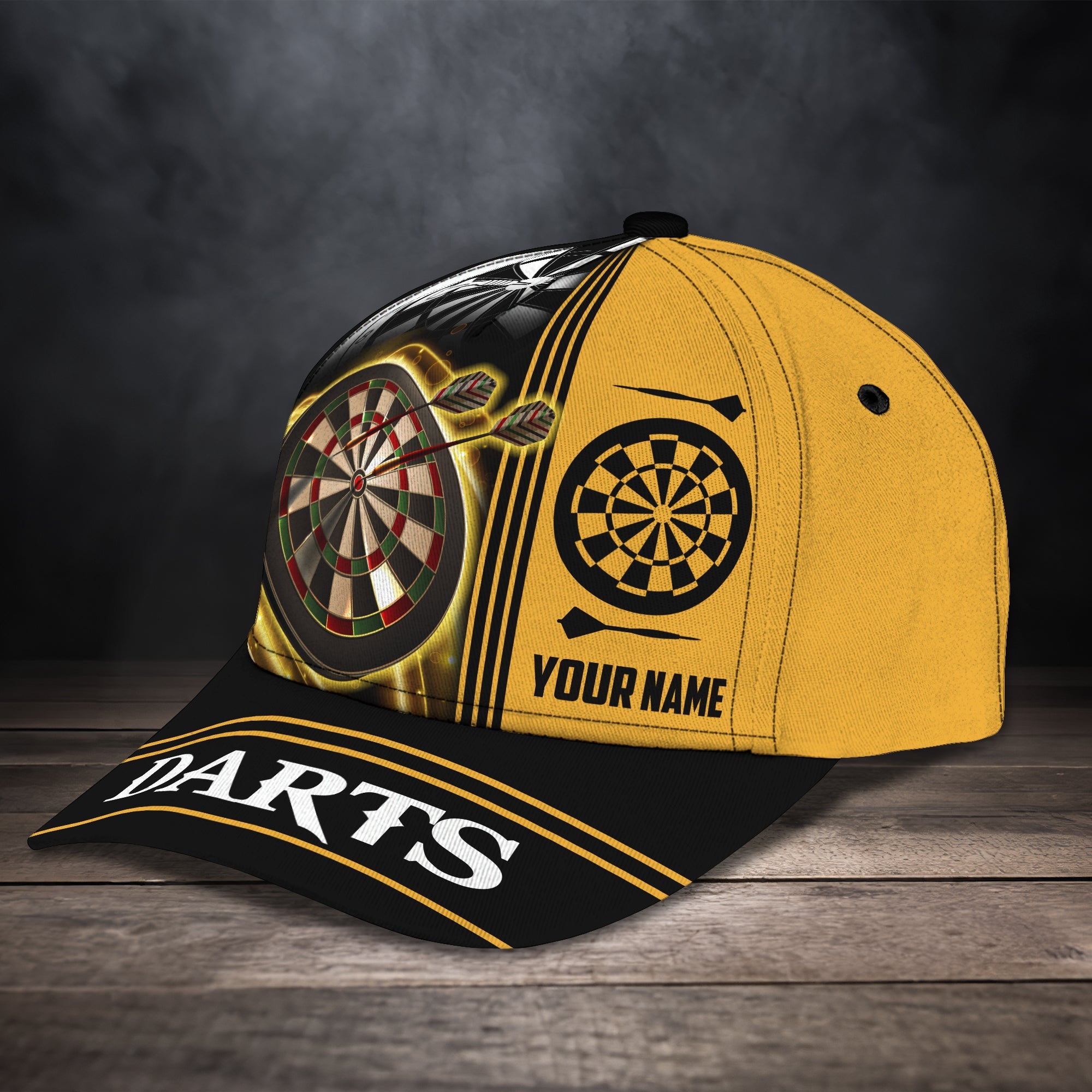 3D Classic Cap Darts 22 Personalized Name Cap Trucker Hats Custom Hats Gifts For Men & Women