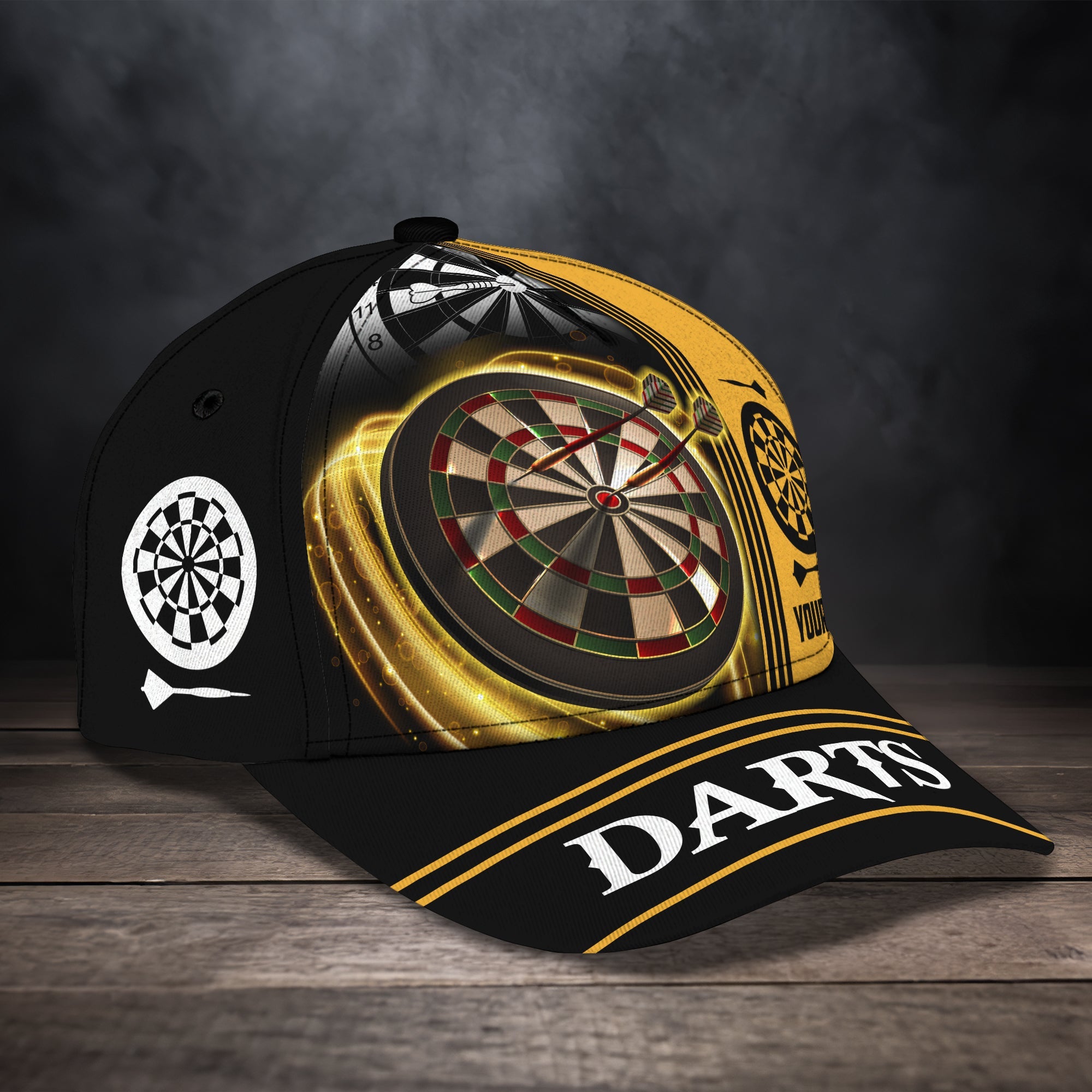 3D Classic Cap Darts 22 Personalized Name Cap Trucker Hats Custom Hats Gifts For Men & Women